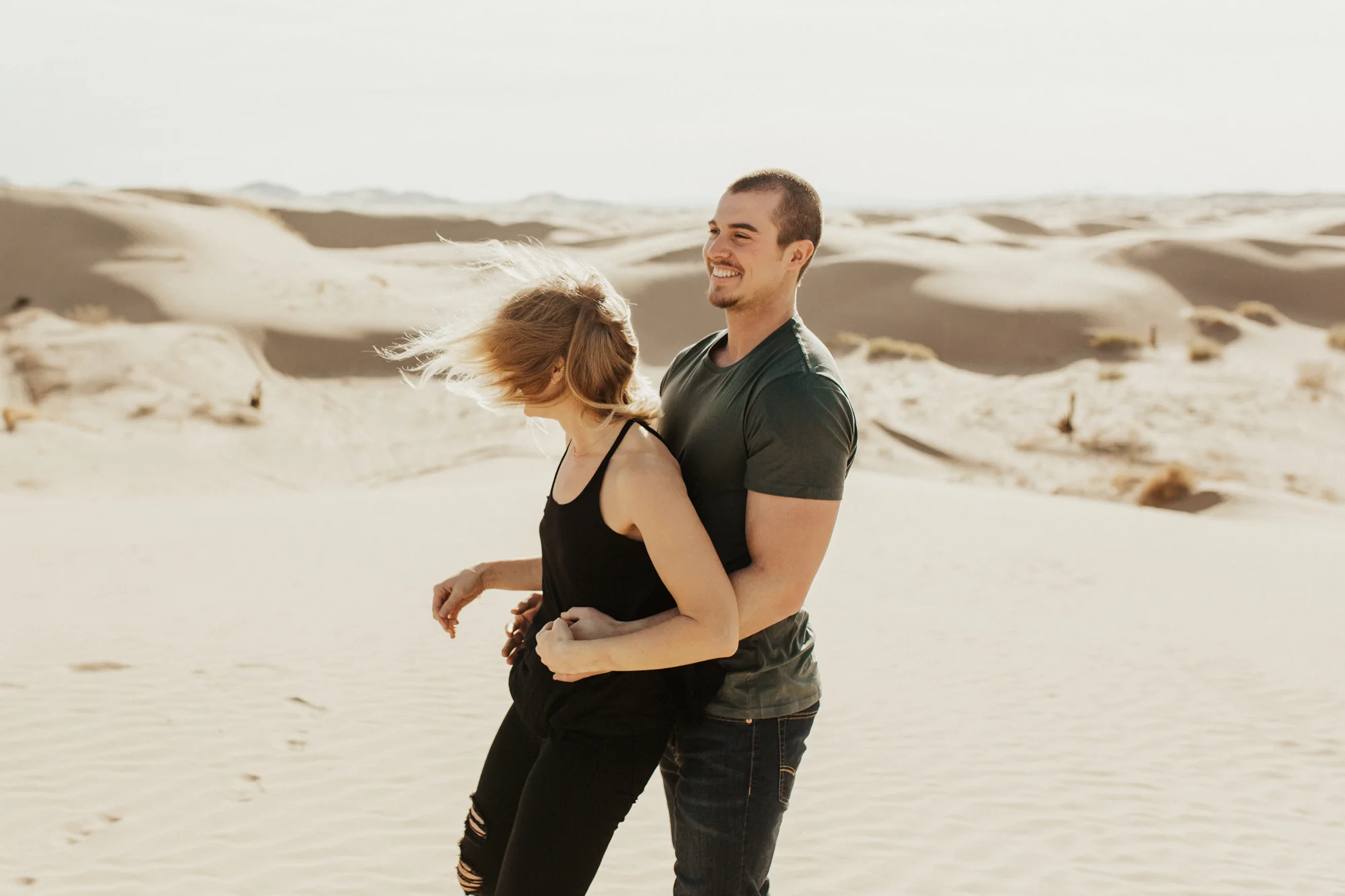 Sand dune engagement session
