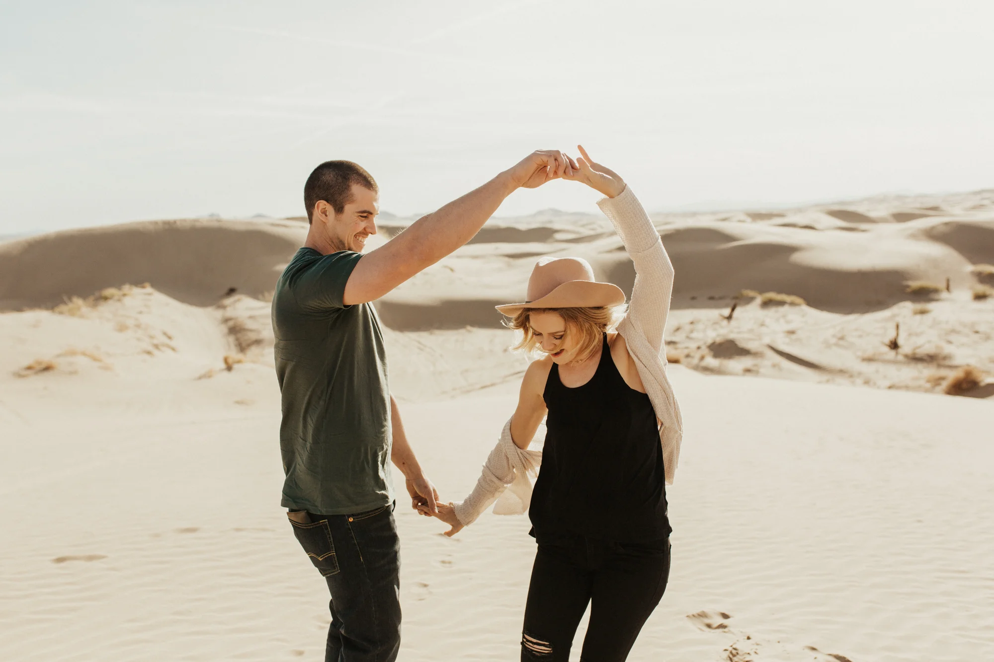 Sand dune engagement session