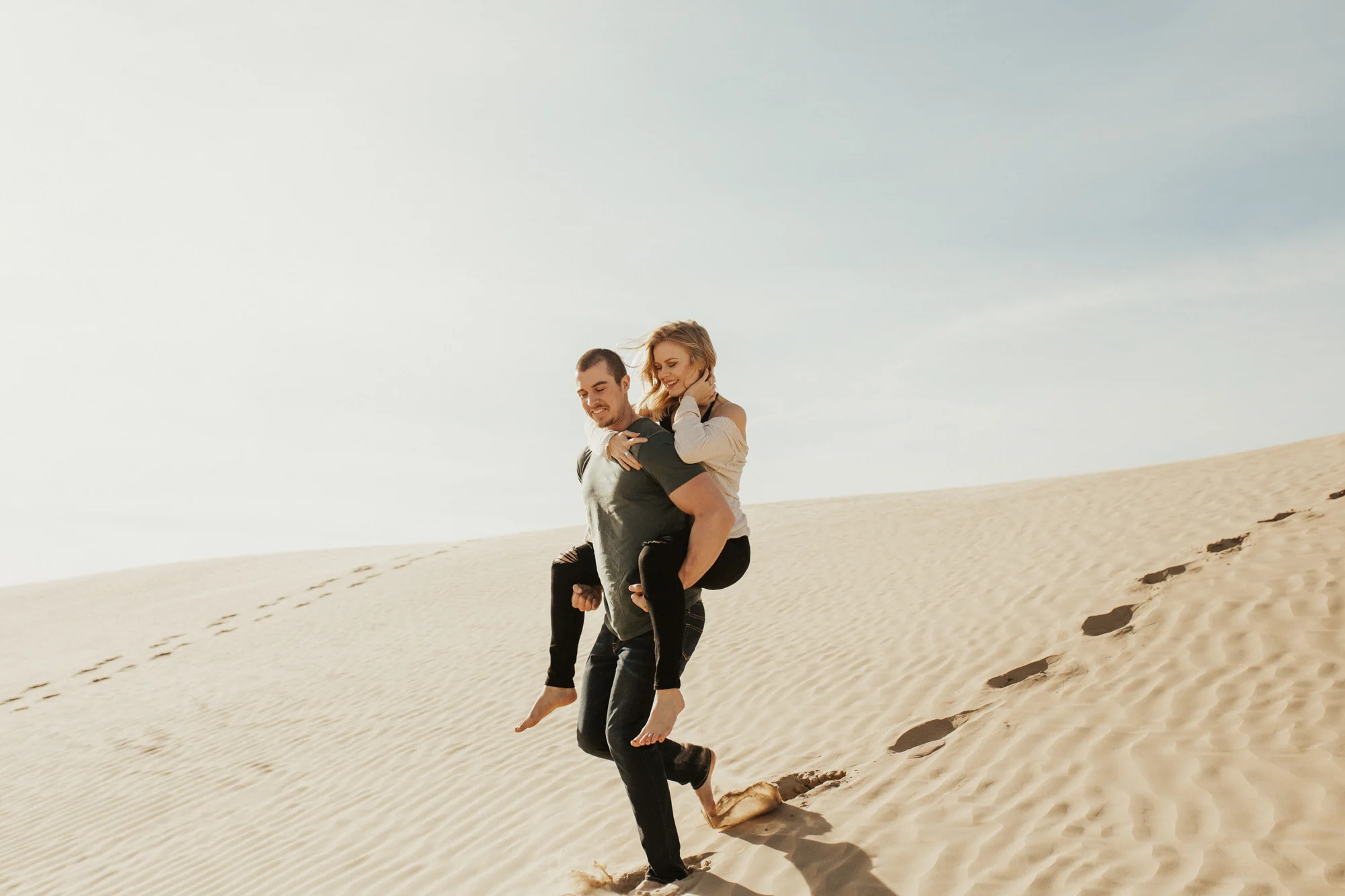 sand dune national park engagement photoshoot