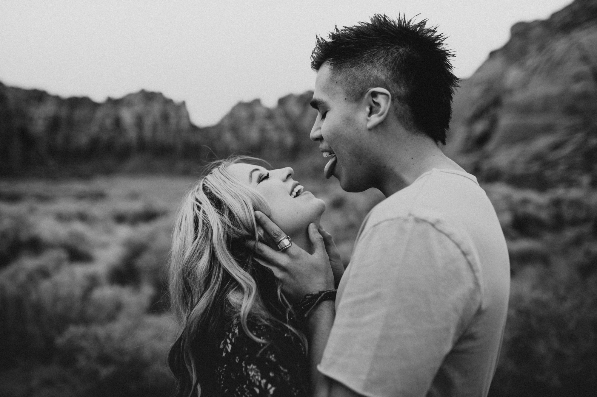Zions national park engagement photos