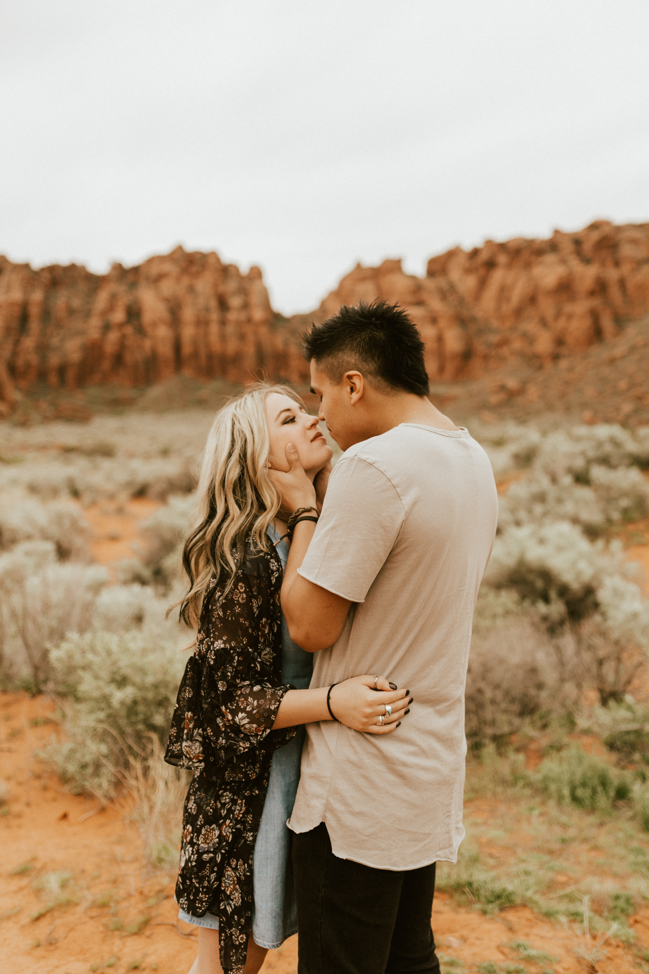 Zions national park engagement photos