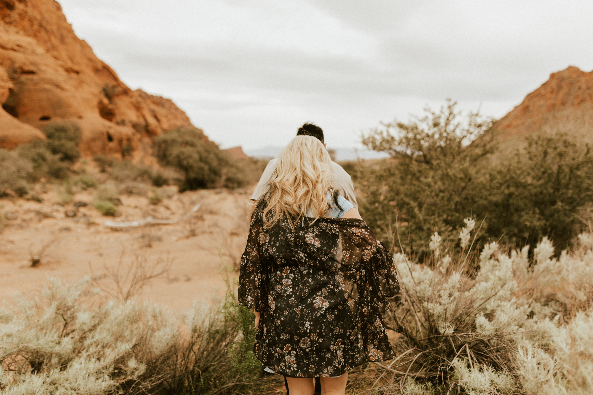 Zions national park engagement photos