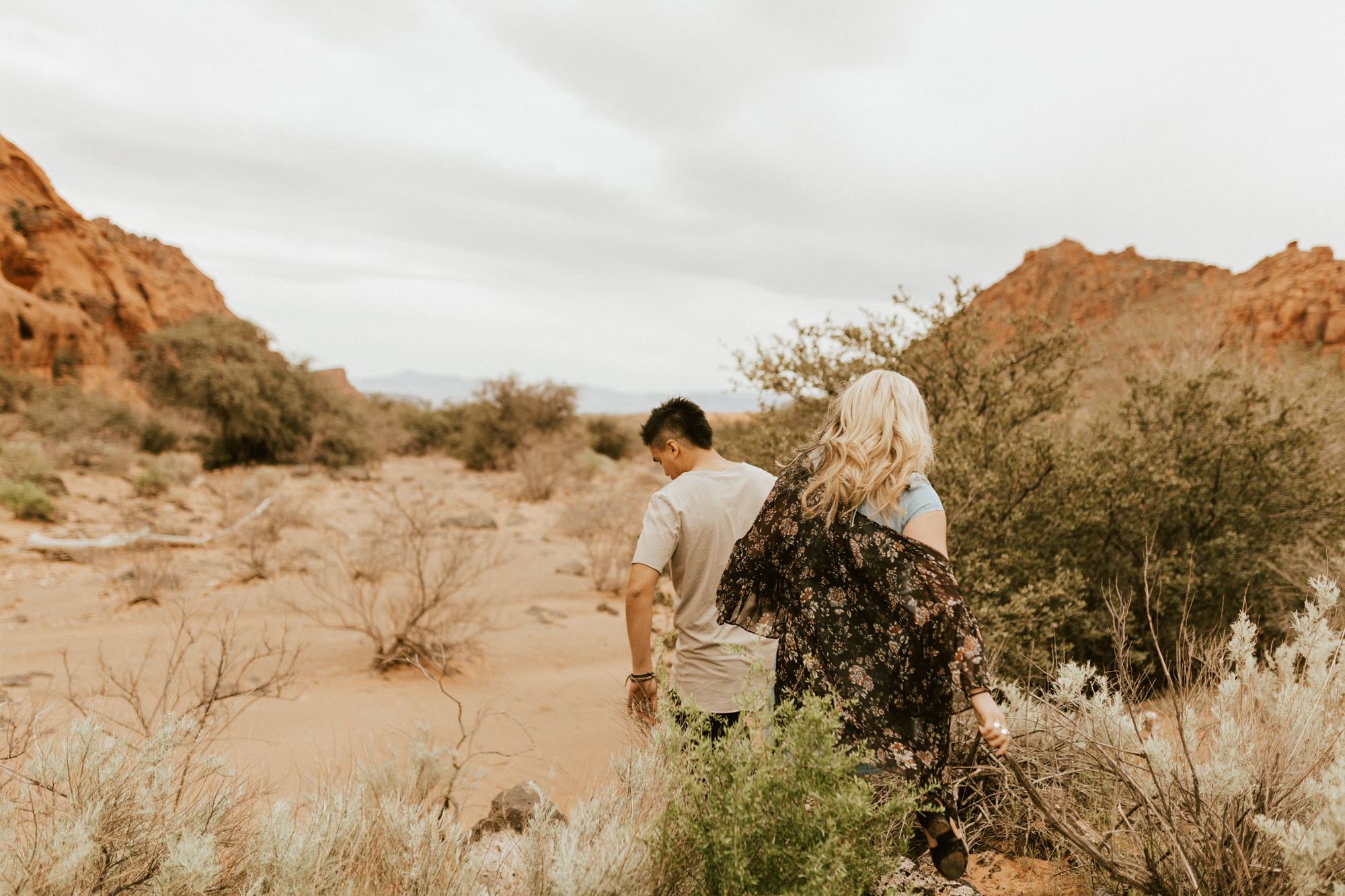 Zions national park engagement photos