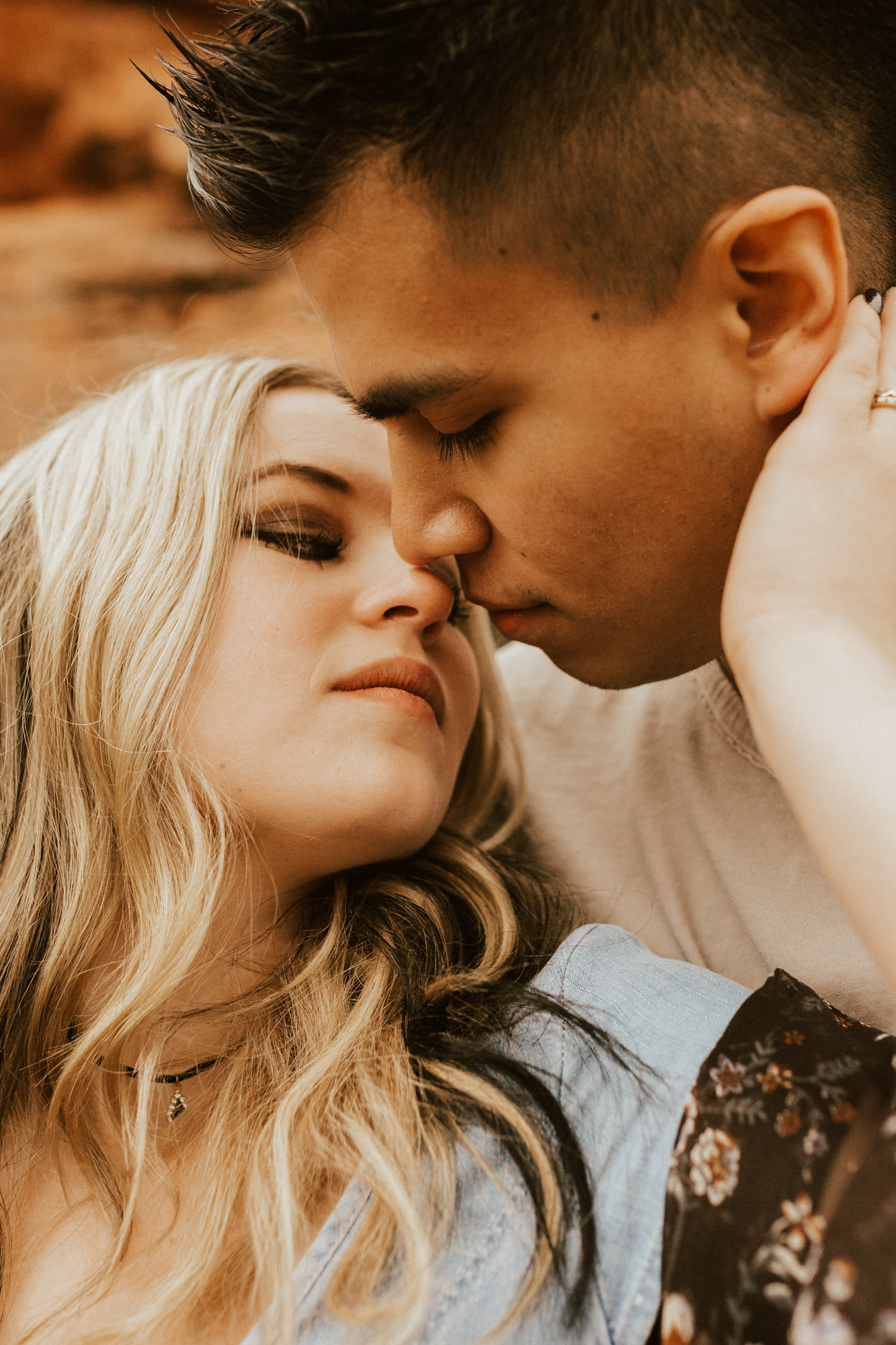Zions national park engagement photos