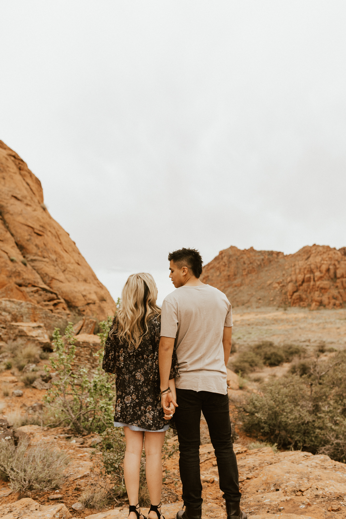 Zions national park engagement photos