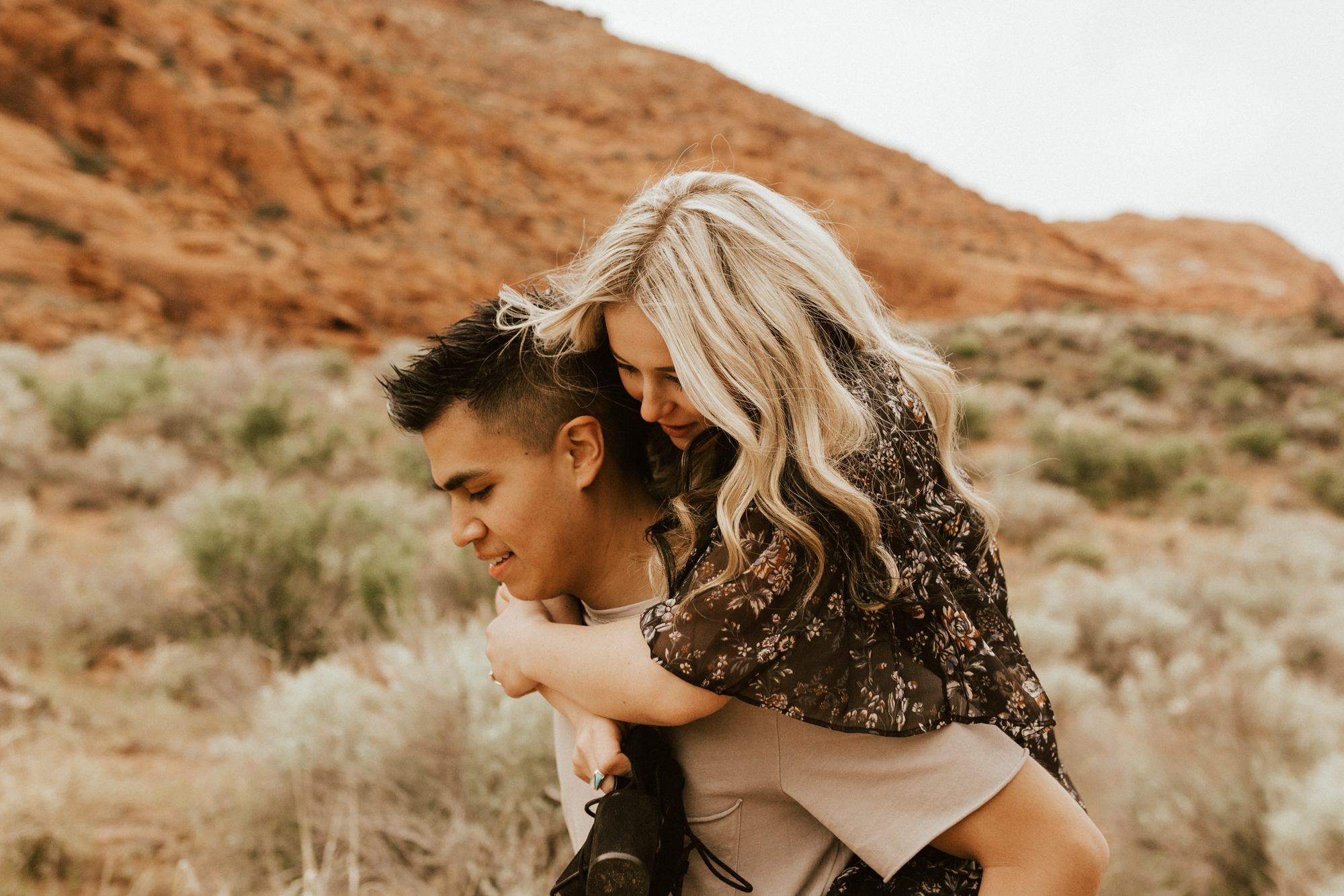 Zions national park engagement photos