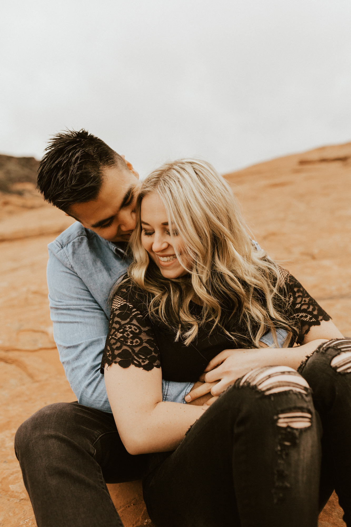 Zions national park engagement photos