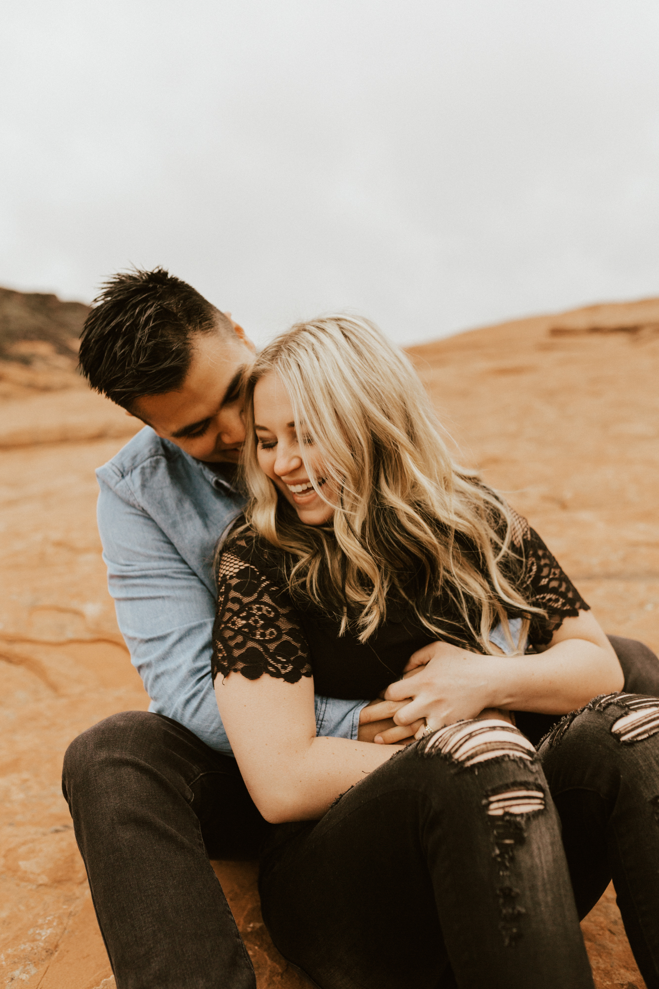 Zions national park engagement photos