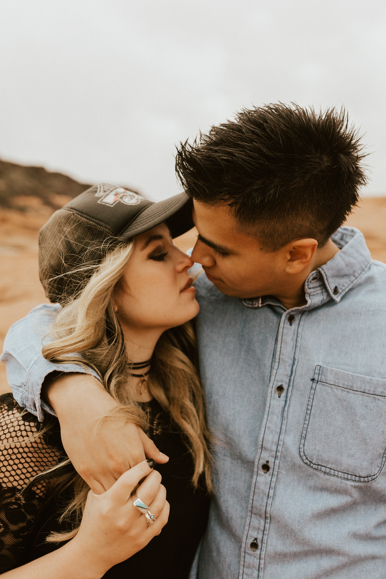 Zions national park engagement photos