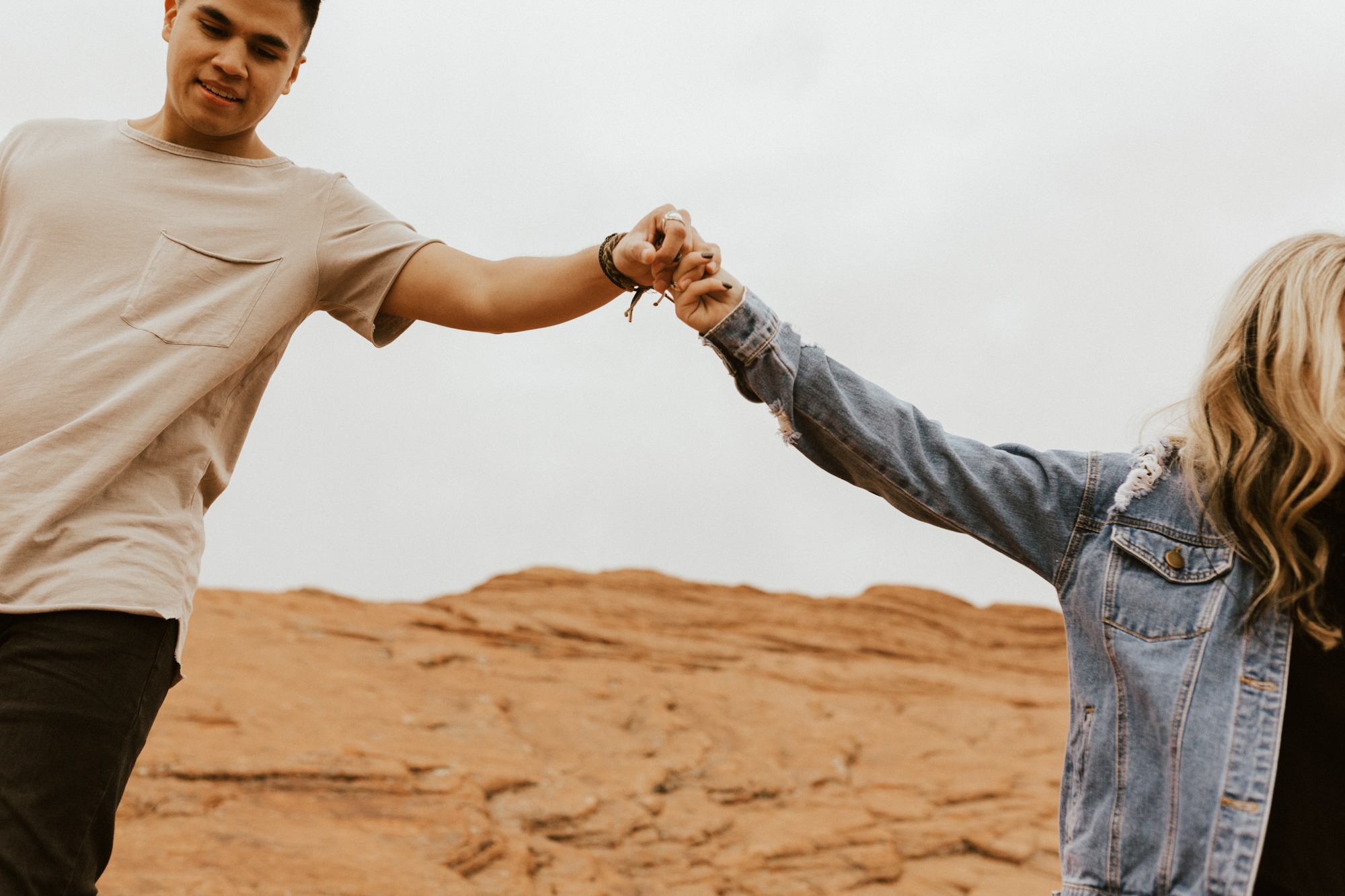 Zions national park engagement photos