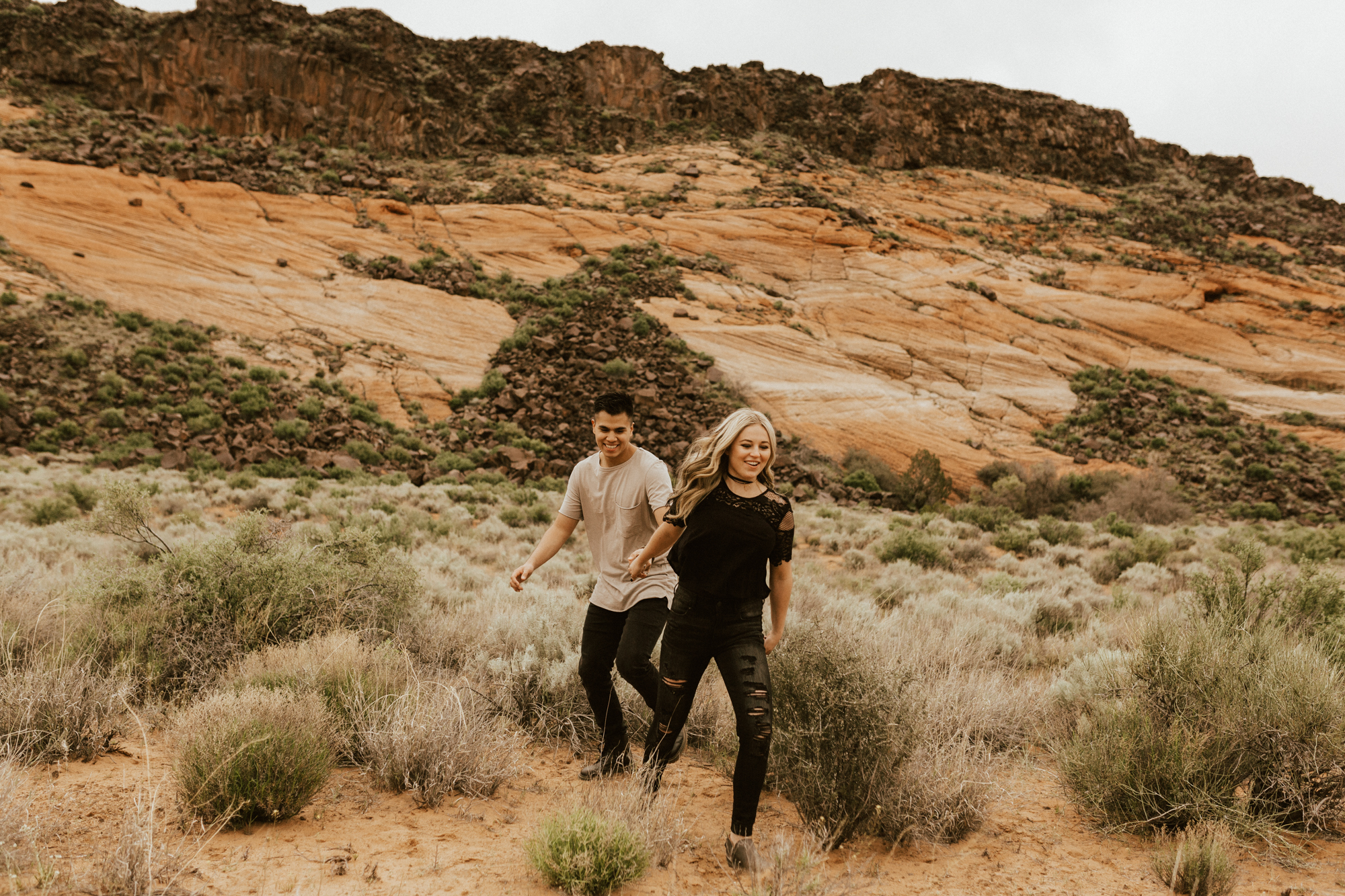 Zions national park engagement photos