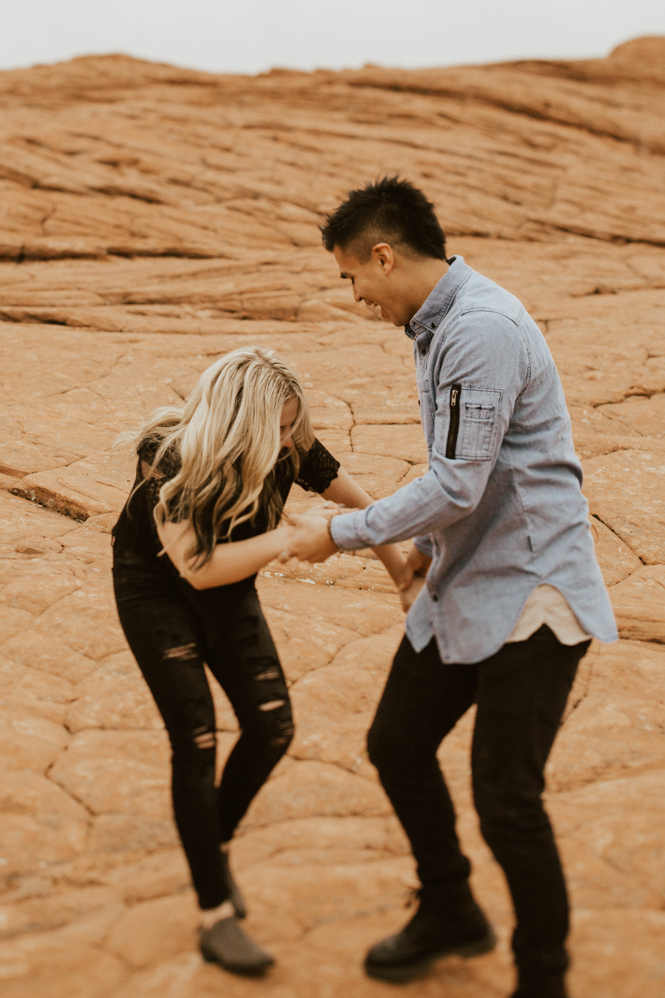 Zions national park engagement photos