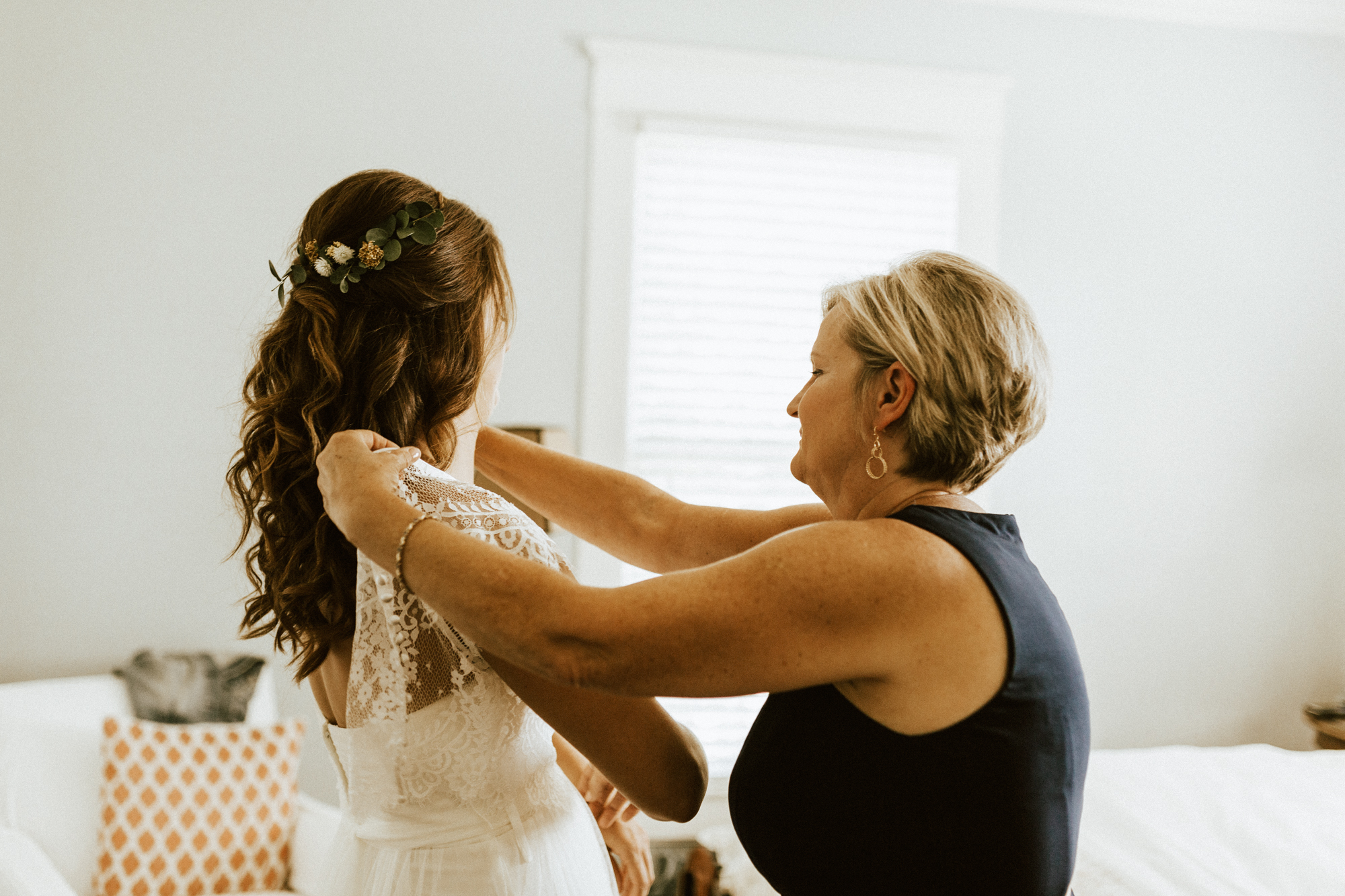 Orange virginia bed and breakfast wedding