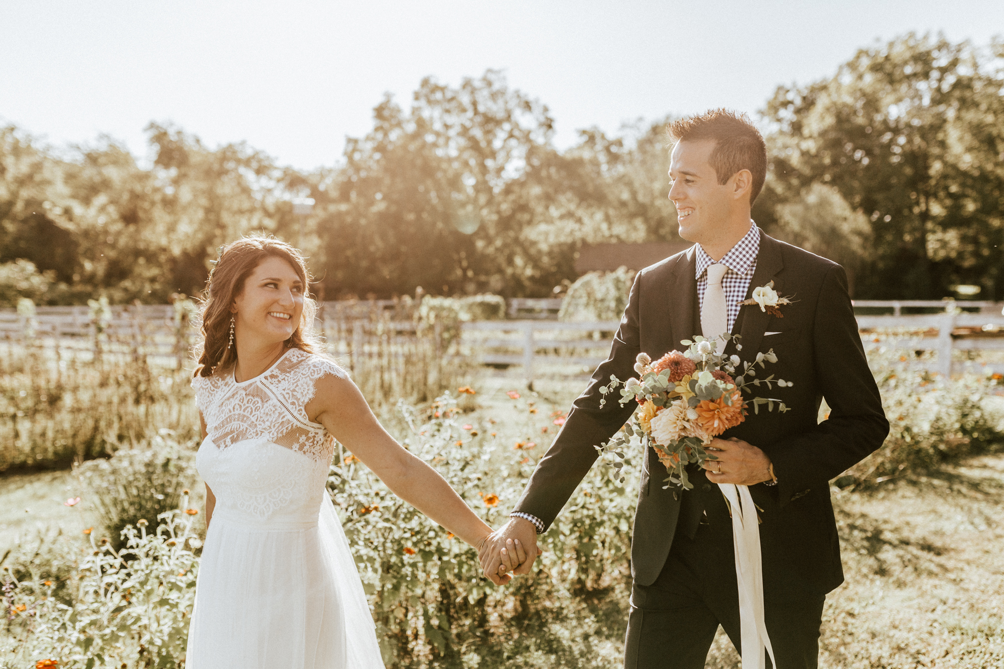 Orange virginia bed and breakfast wedding