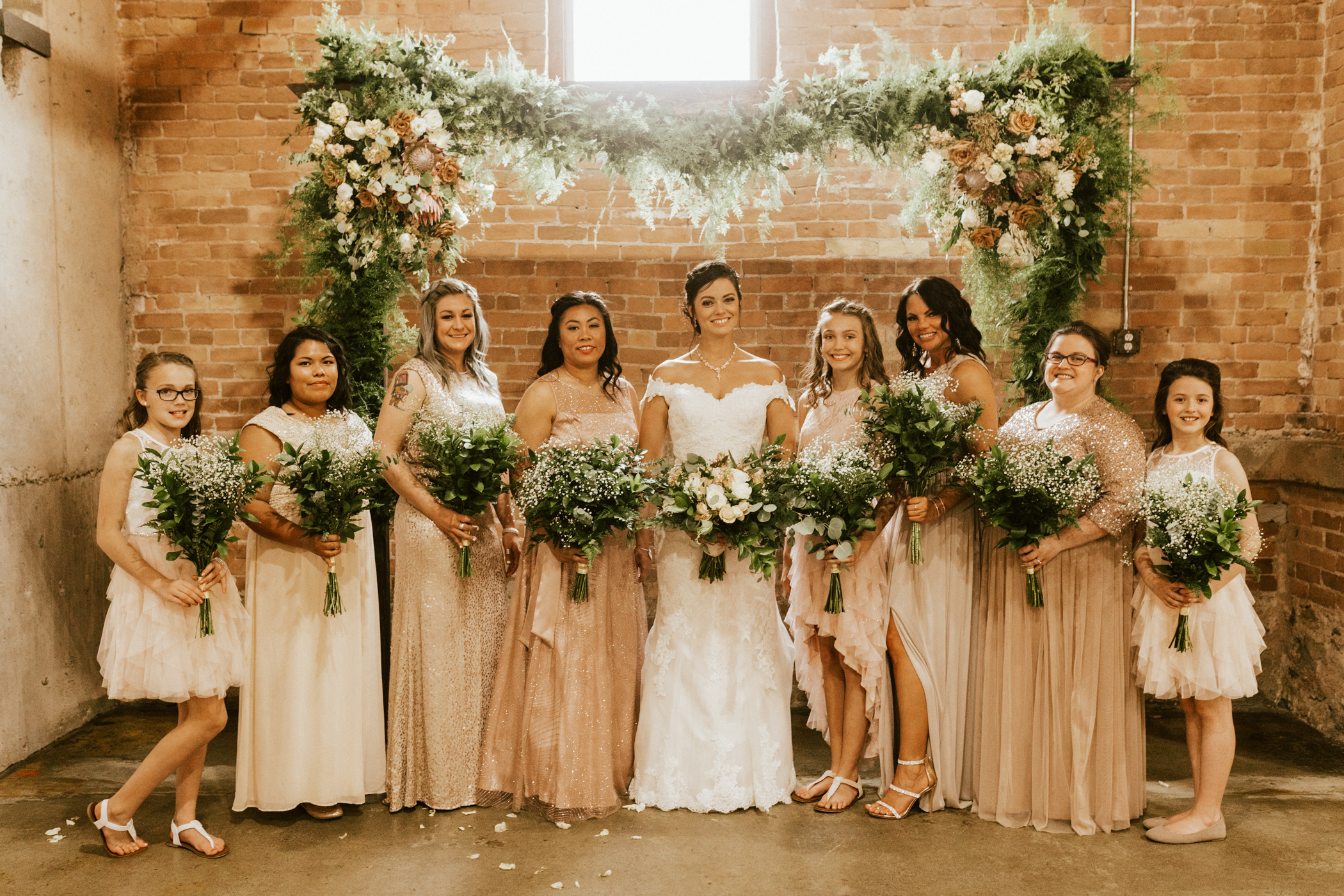 Industrial warehouse wedding photos