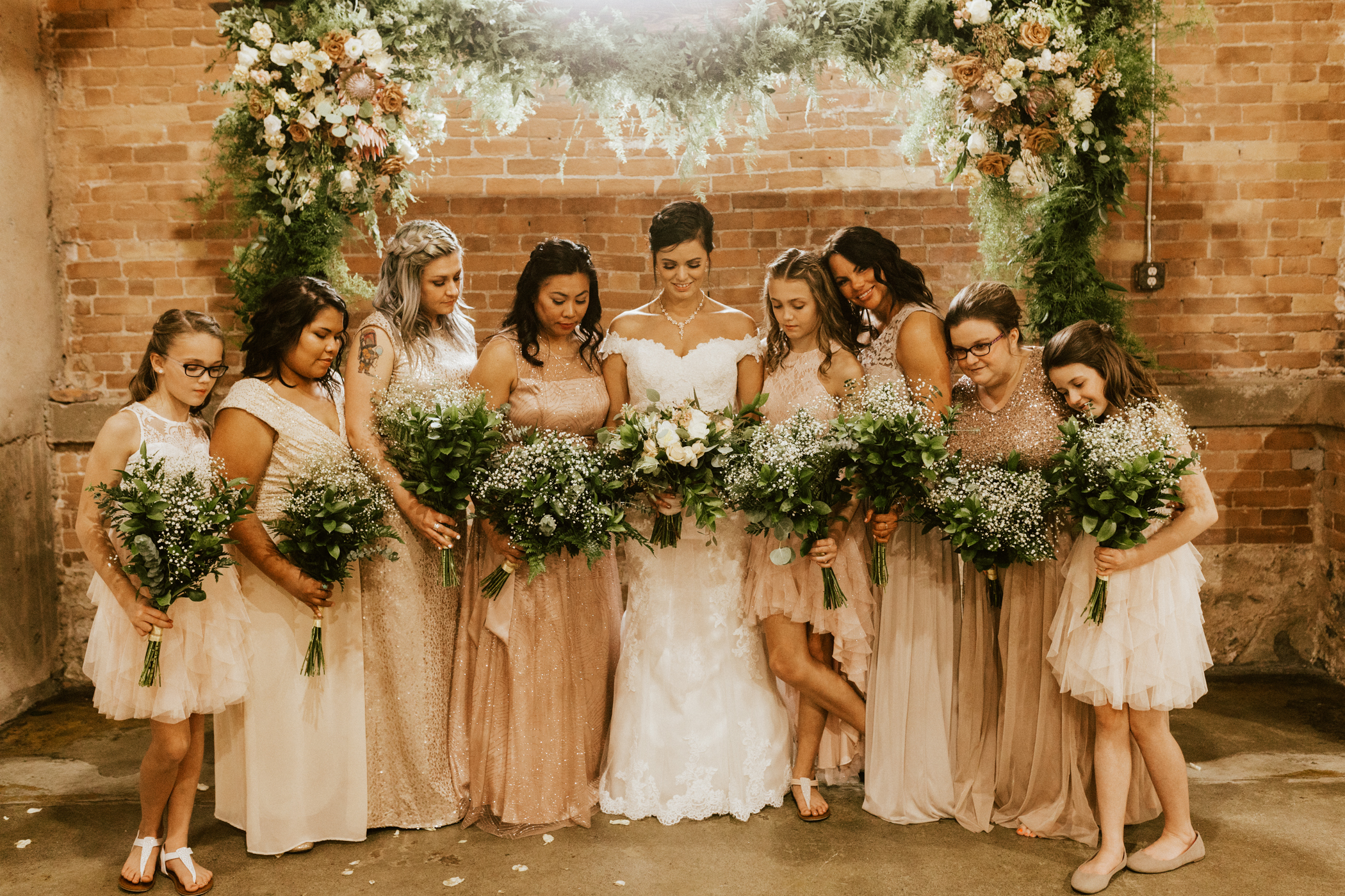 Industrial warehouse wedding photos