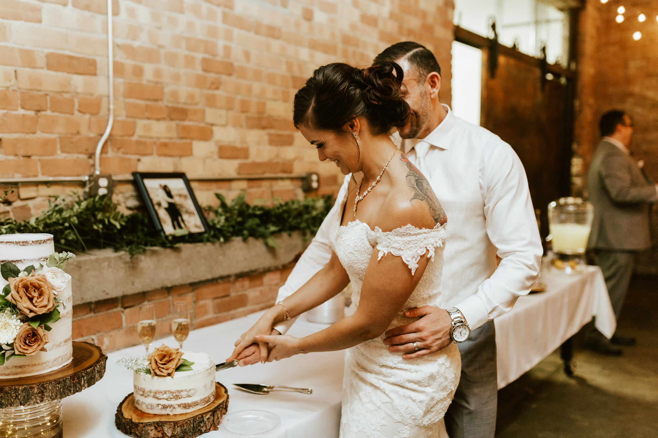 Industrial warehouse wedding photos