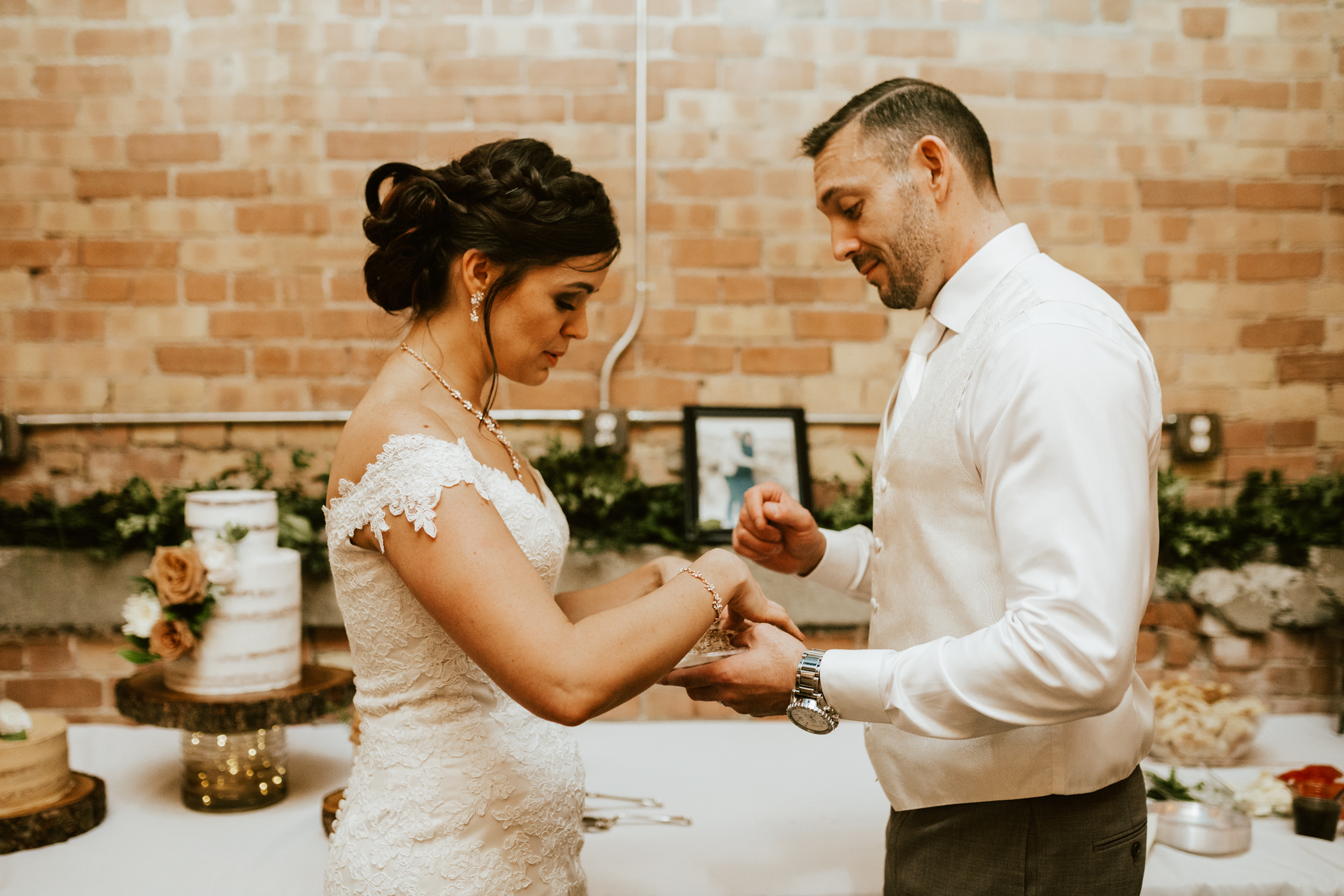 Industrial warehouse wedding photos