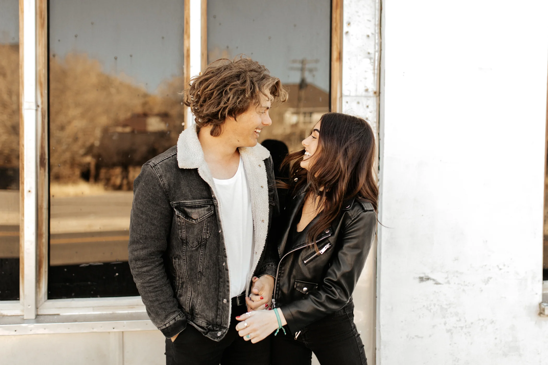 desert ghost town engagement photos