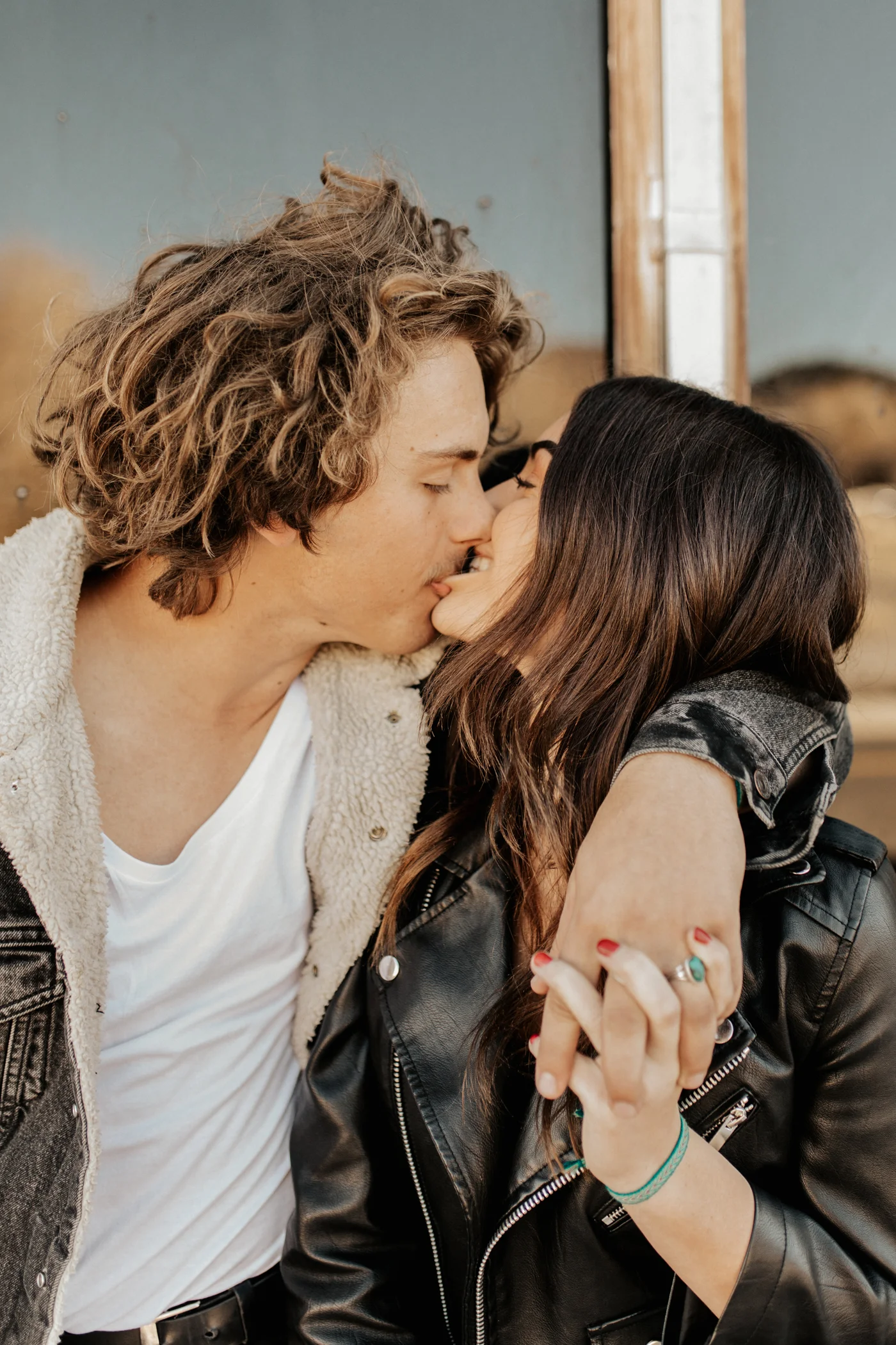 desert ghost town engagement photos