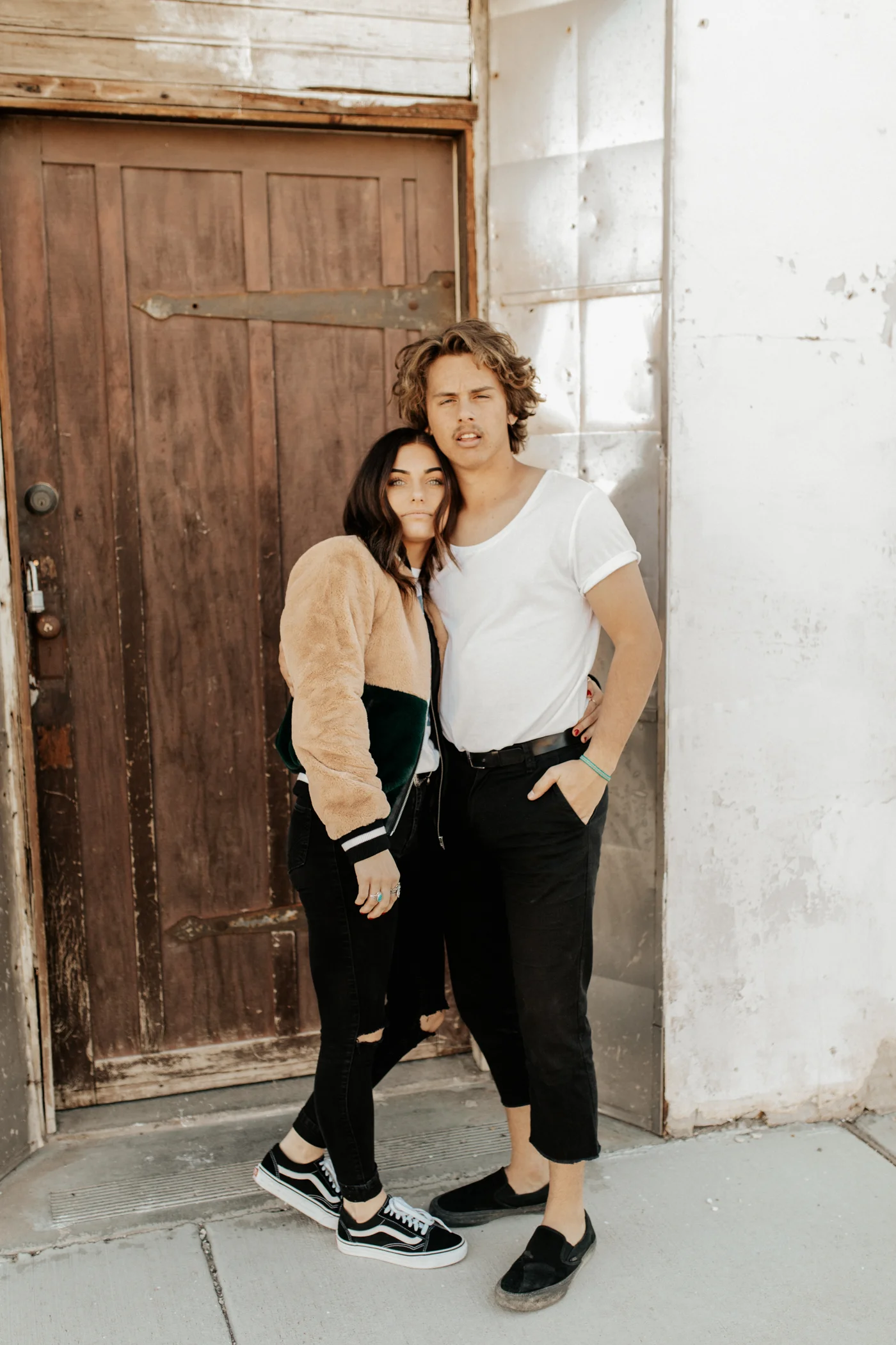 Desert ghost town engagement photos