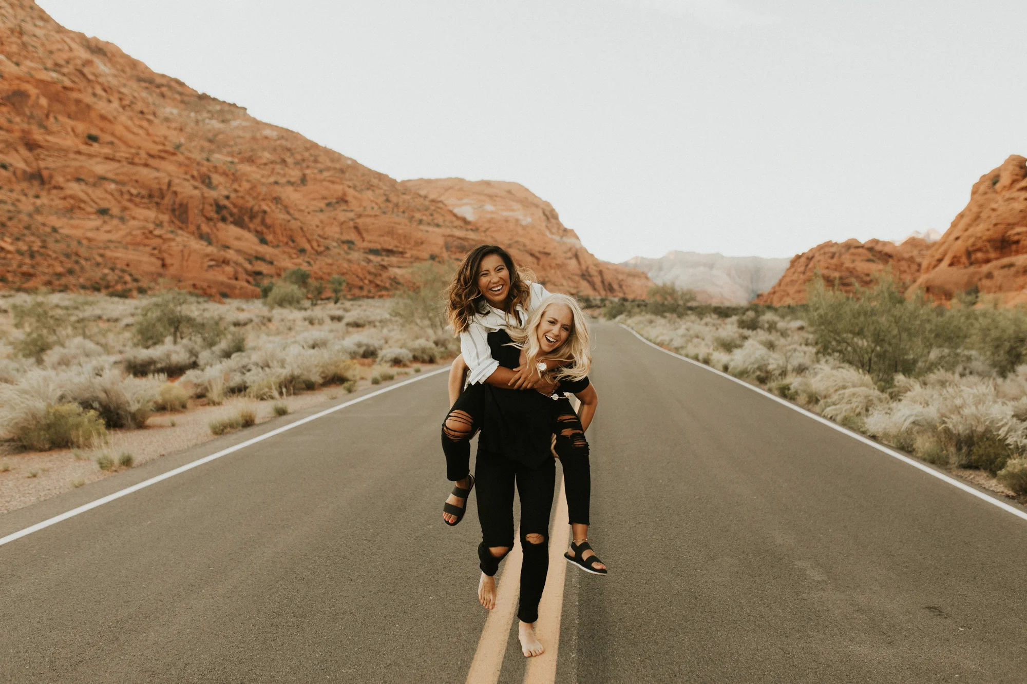 LGBTQ Snow canyon engagement photos