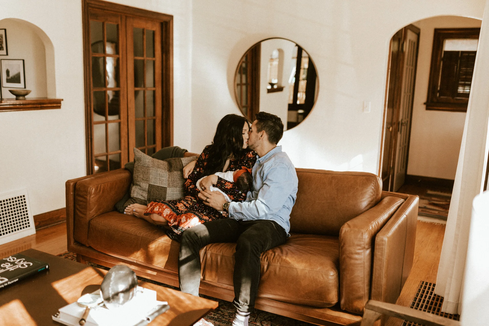 Indoor engagement photoshoot
