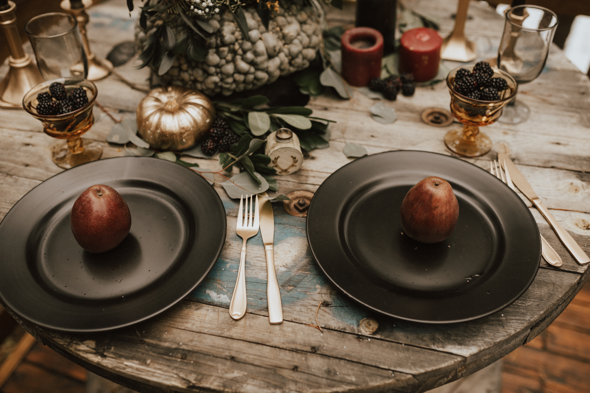 fall mountain elopement wedding
