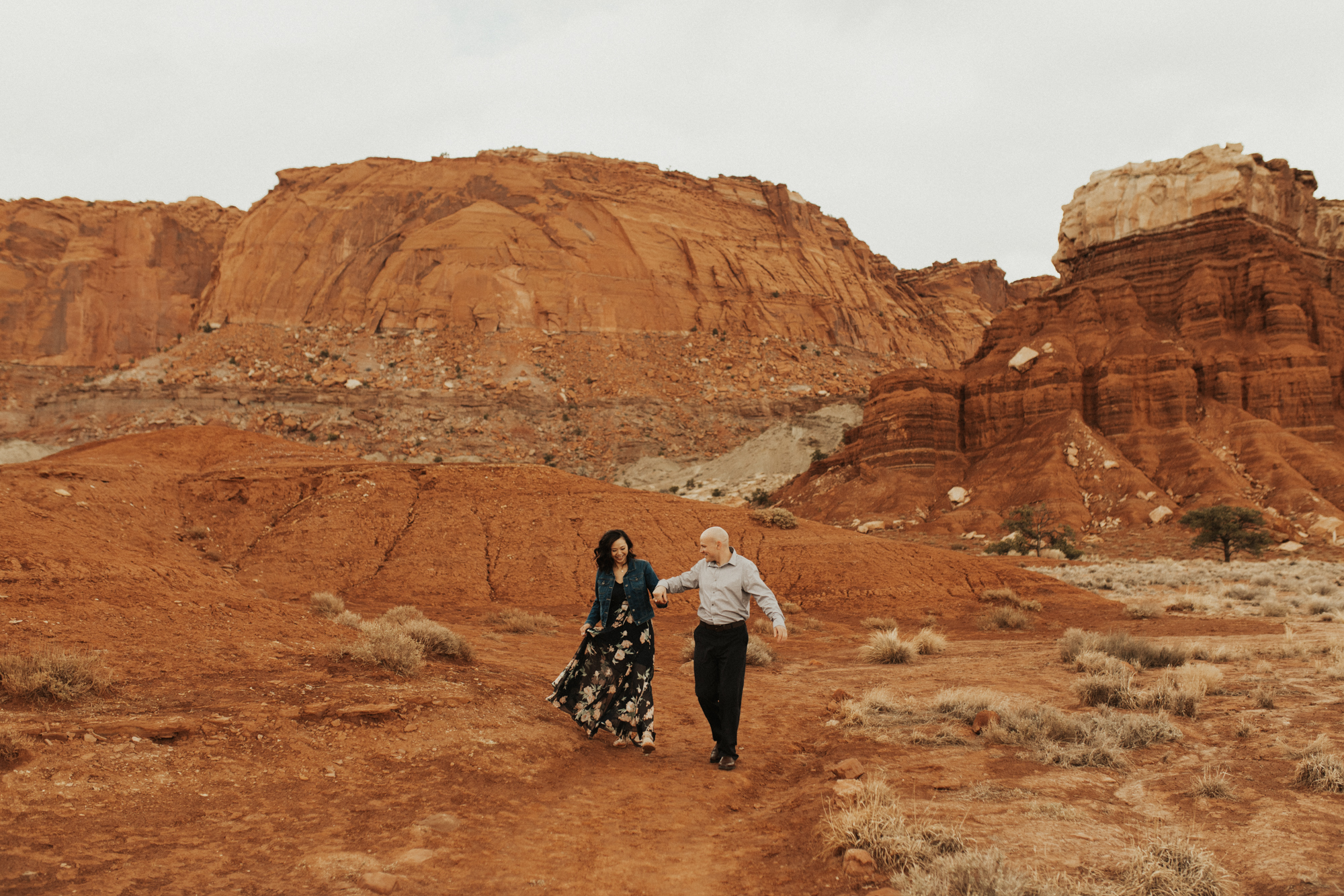 Capitol Reef national park engagement photos