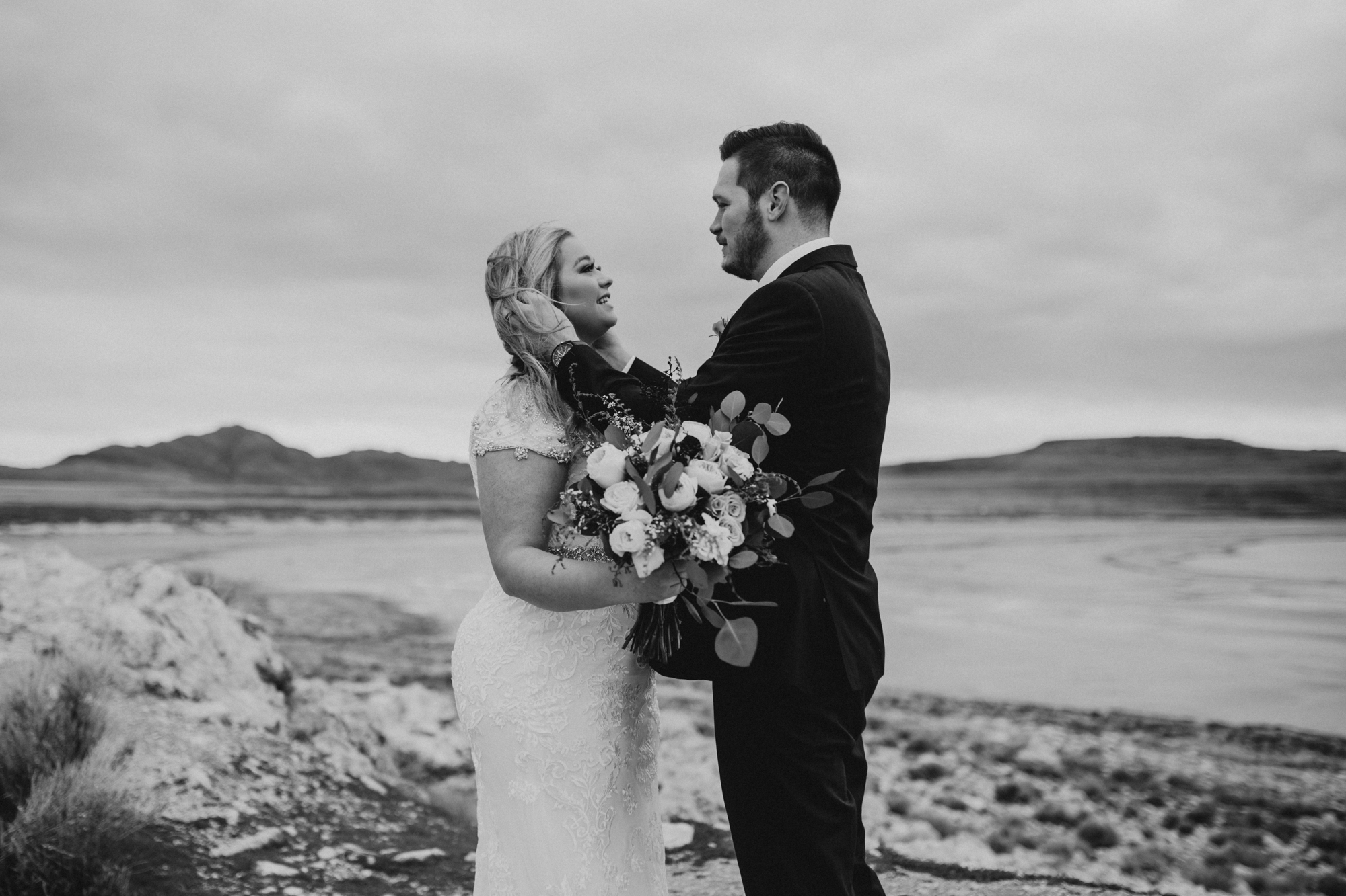 Antelope Island Bridal photos