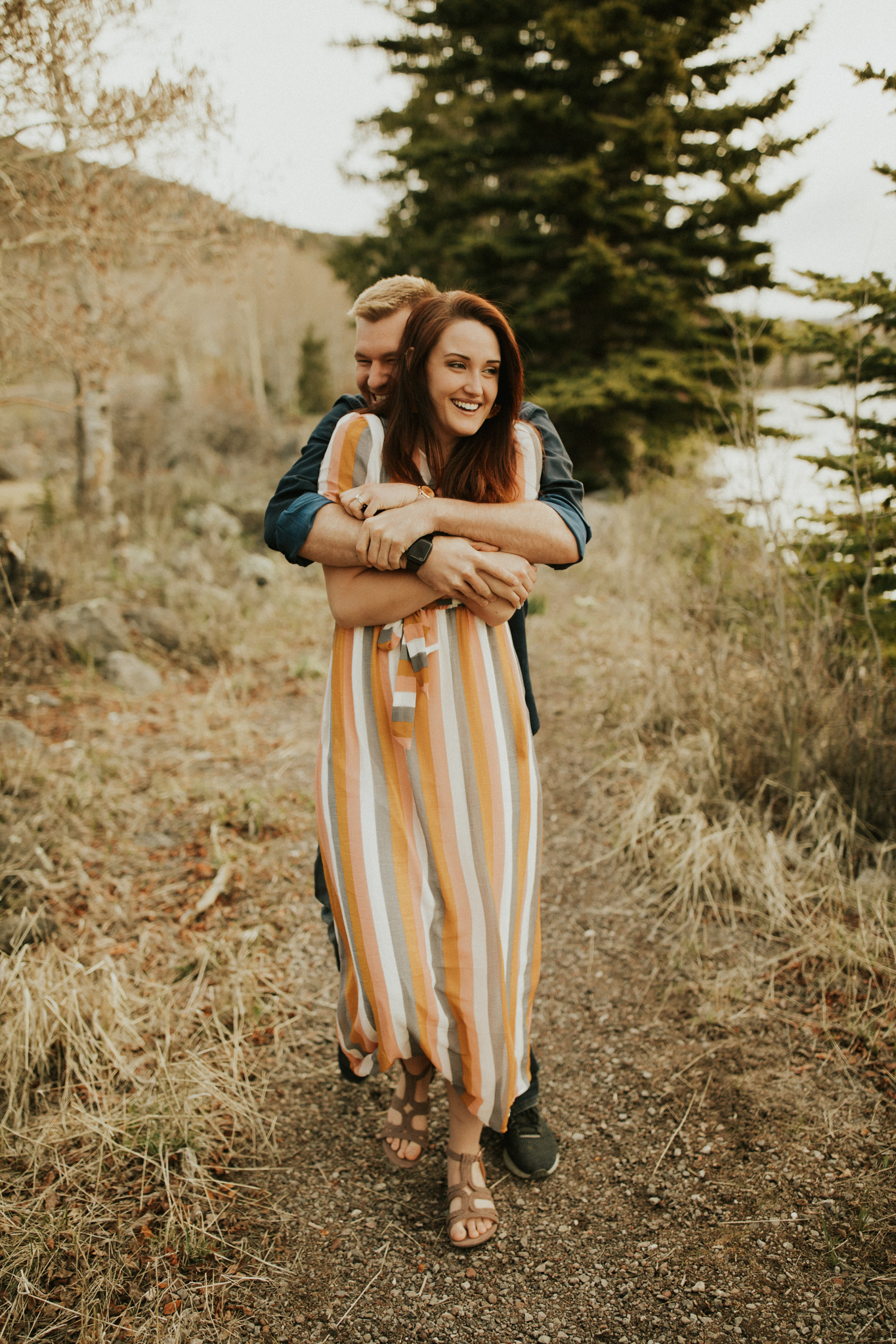 california Mountain lake engagement photos