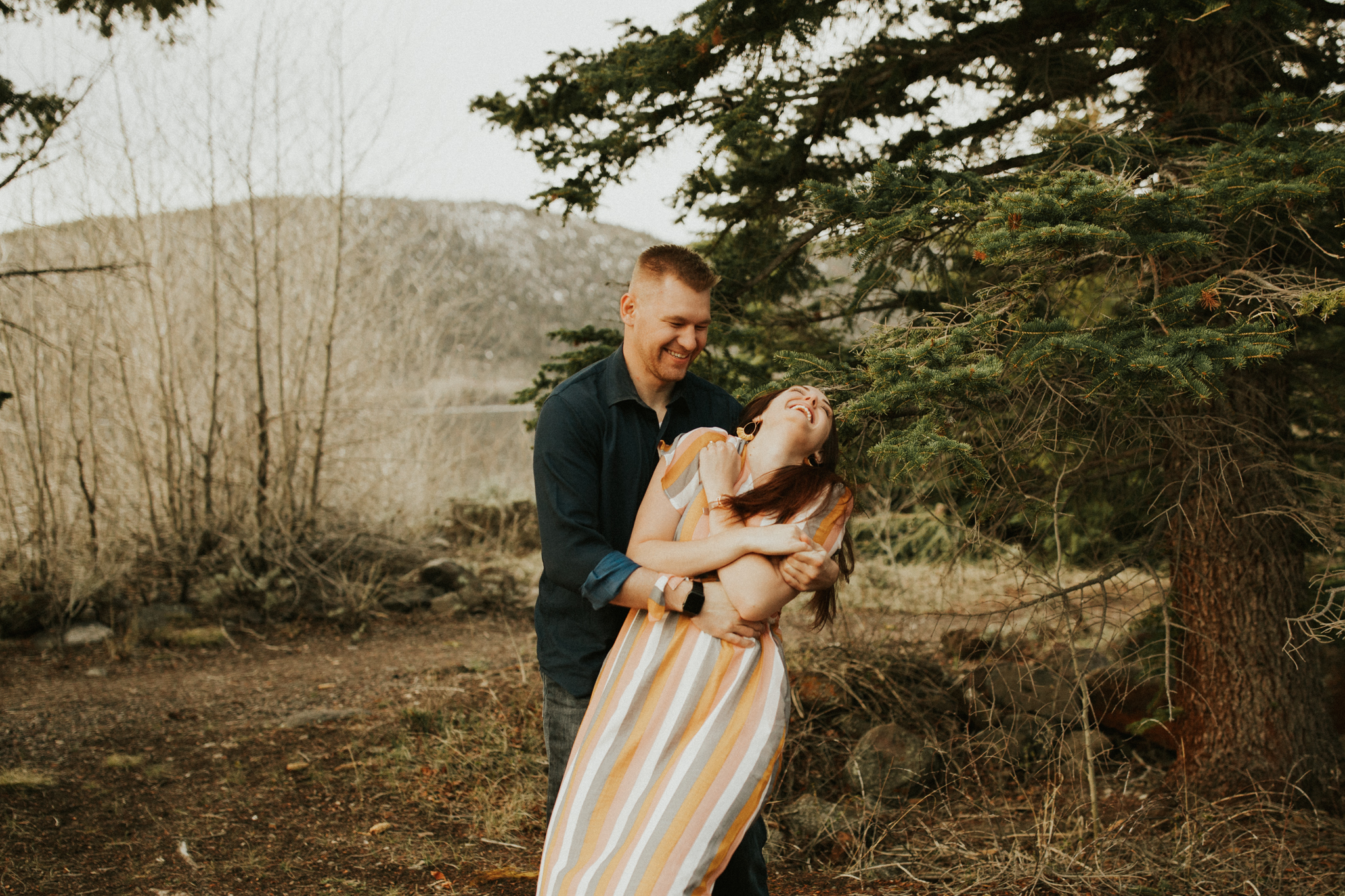 california Mountain lake engagement photos