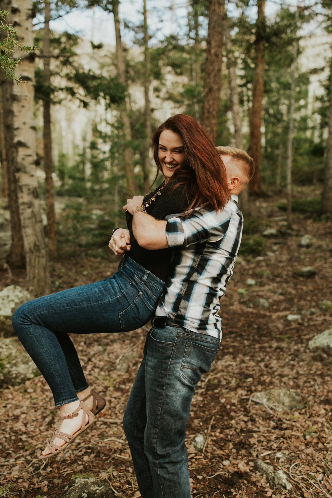 california Mountain lake engagement photos
