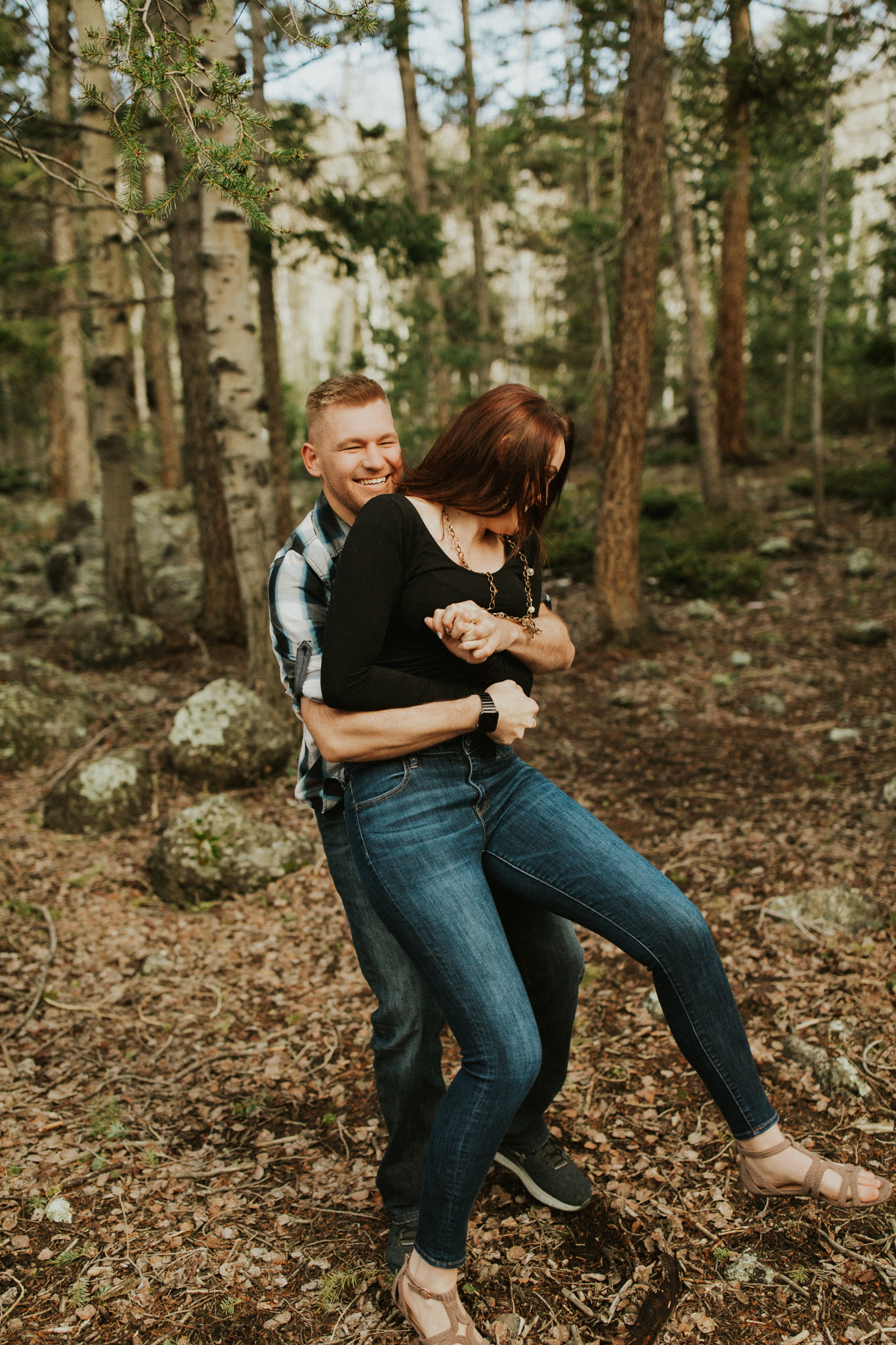 california Mountain lake engagement photos