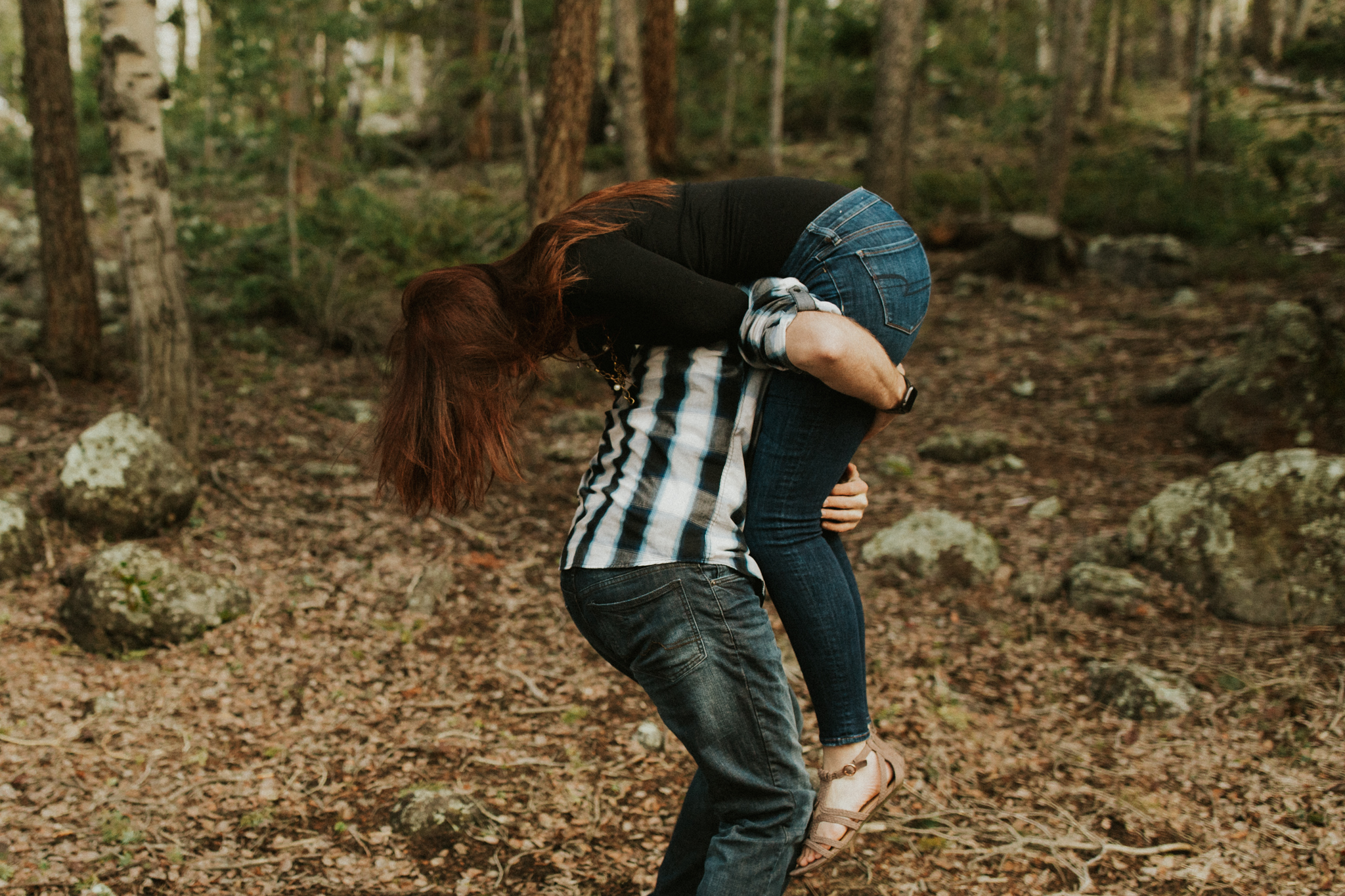 california Mountain lake engagement photos