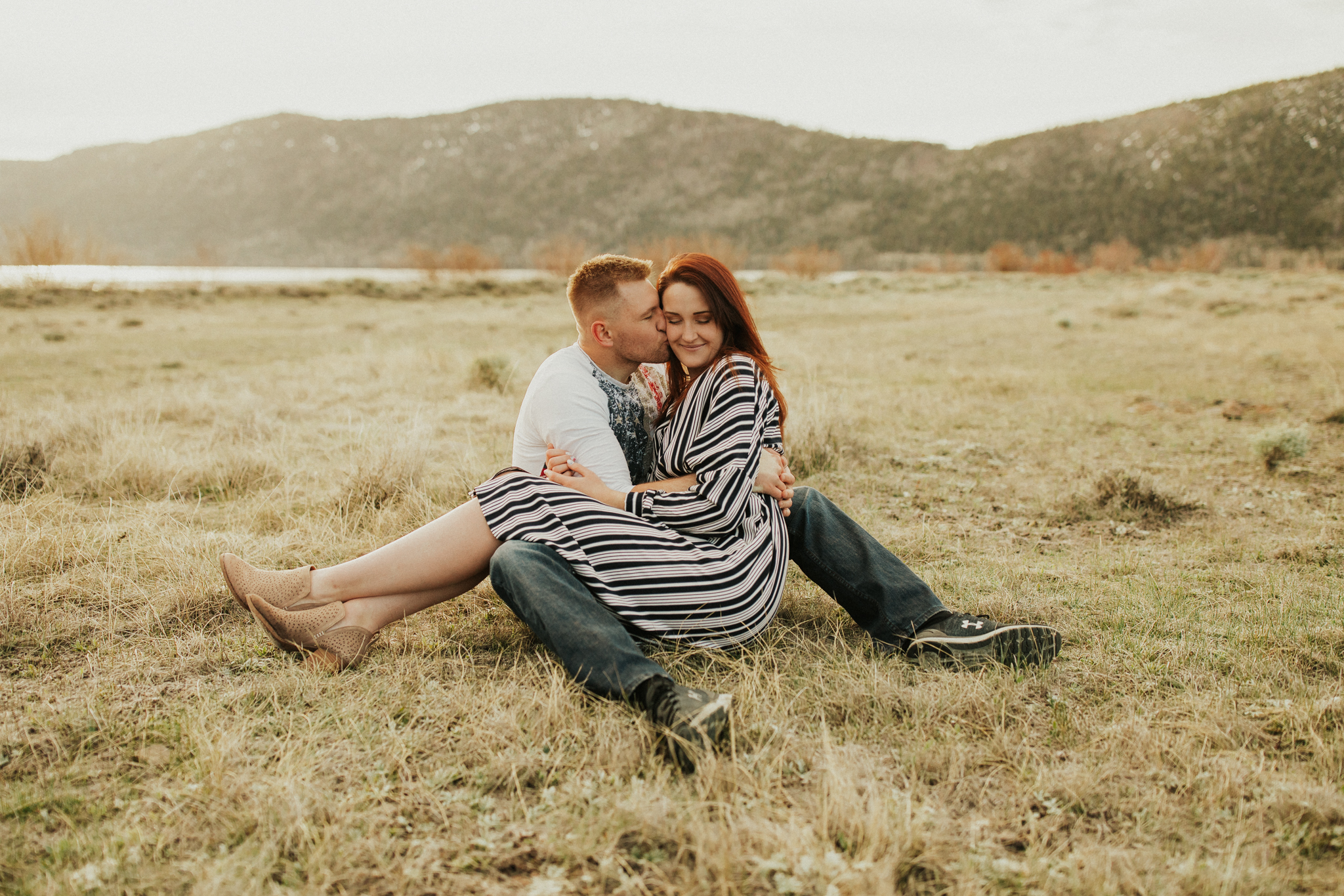 California Mountain lake engagement photos