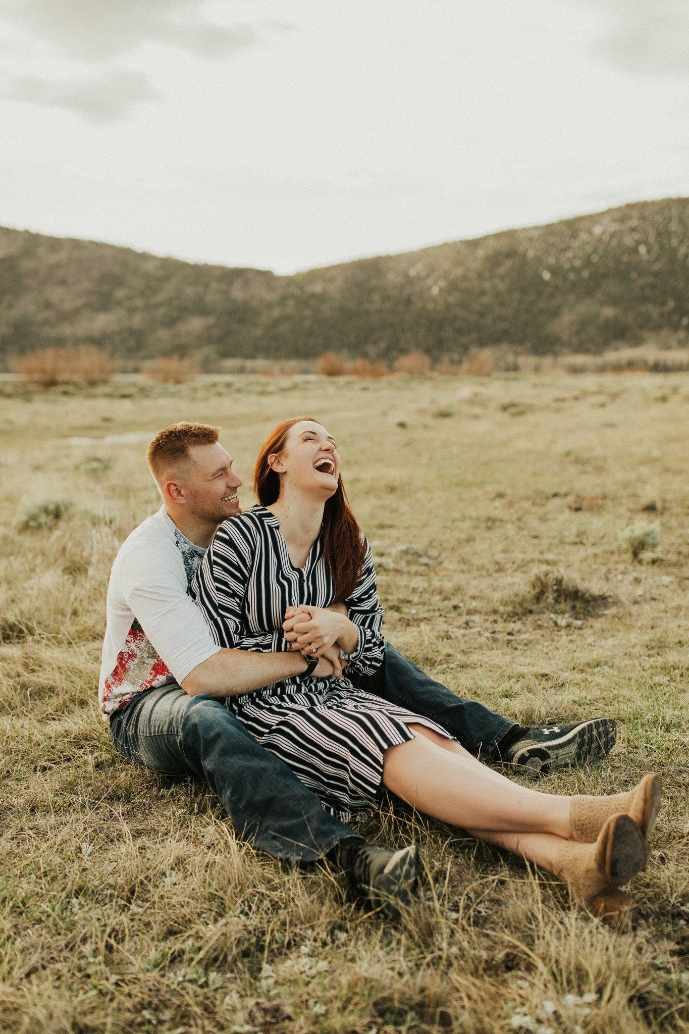 California Mountain lake engagement photos