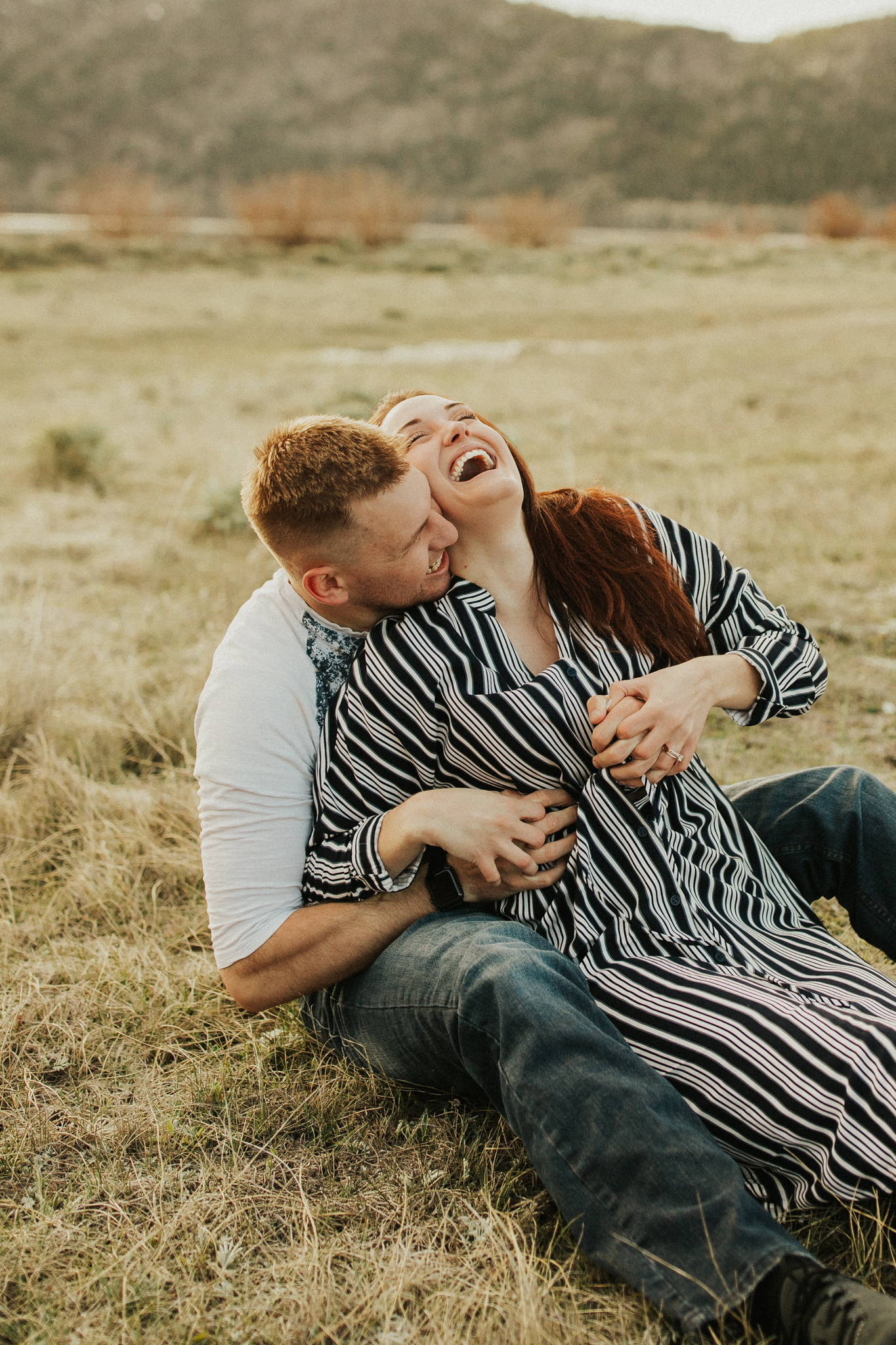 California Mountain lake engagement photos