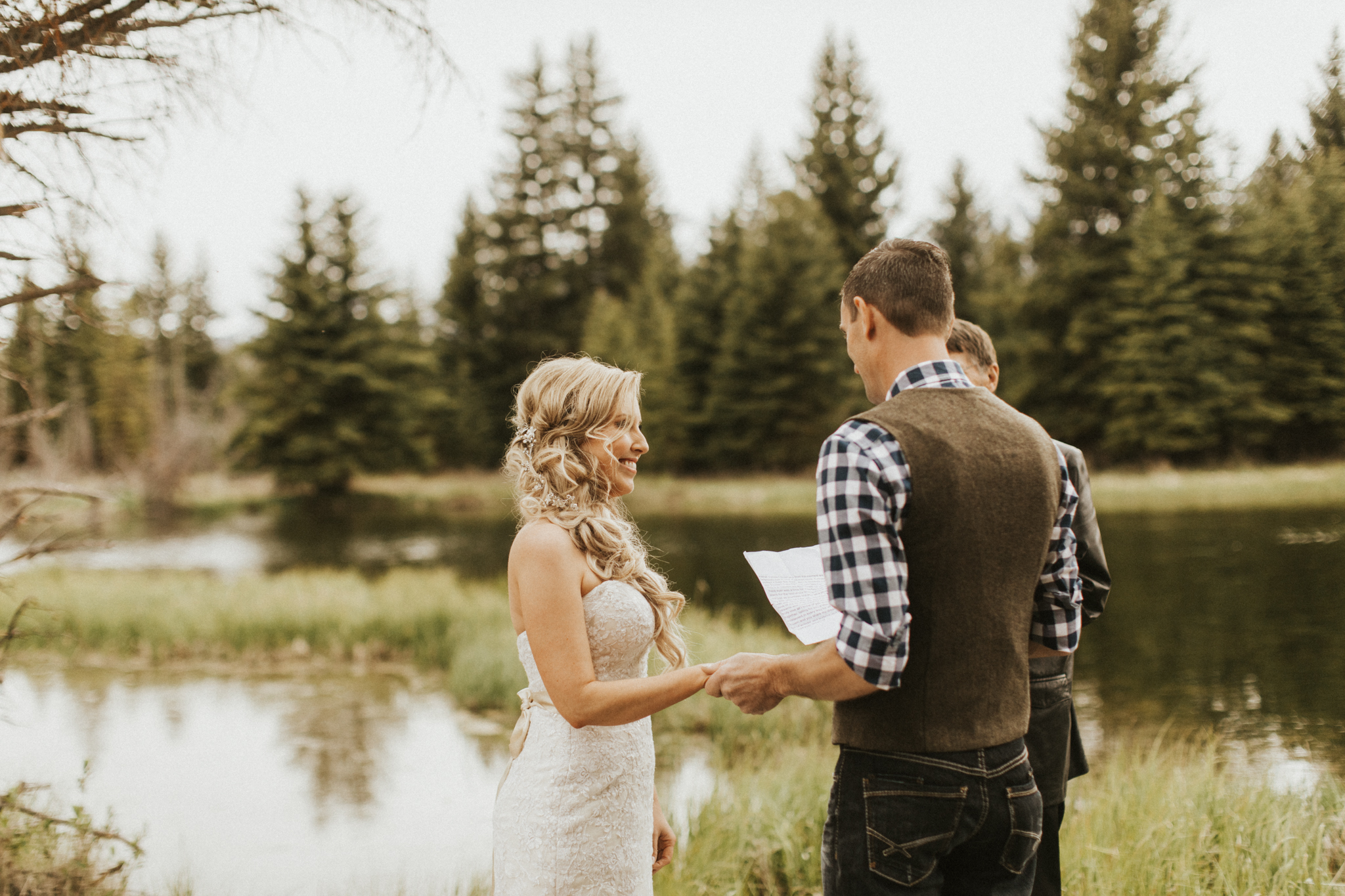 Jackson Wyoming Elopement at Schwabachers Landing