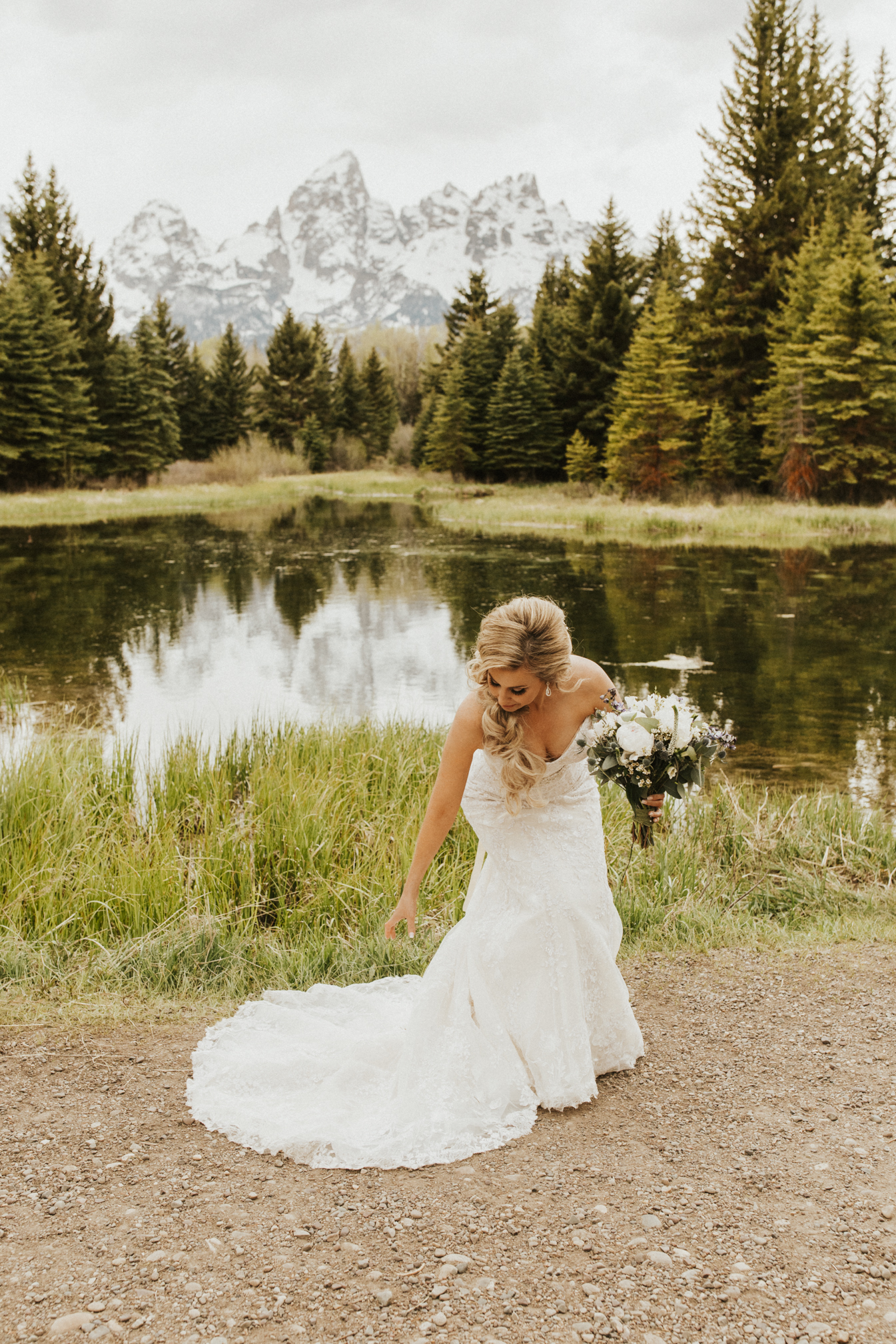 Jackson Wyoming Elopement at Schwabachers Landing