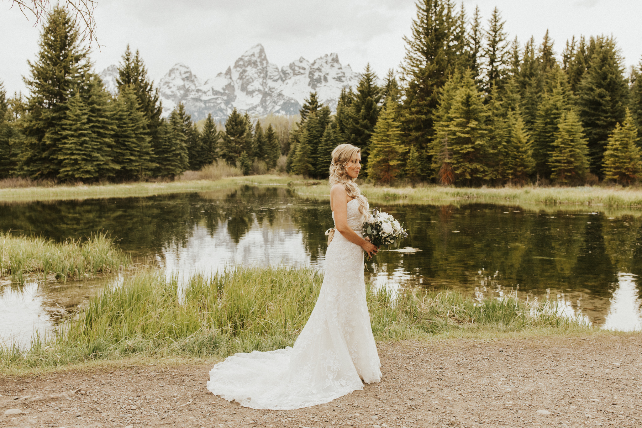 Jackson Wyoming Elopement at Schwabachers Landing