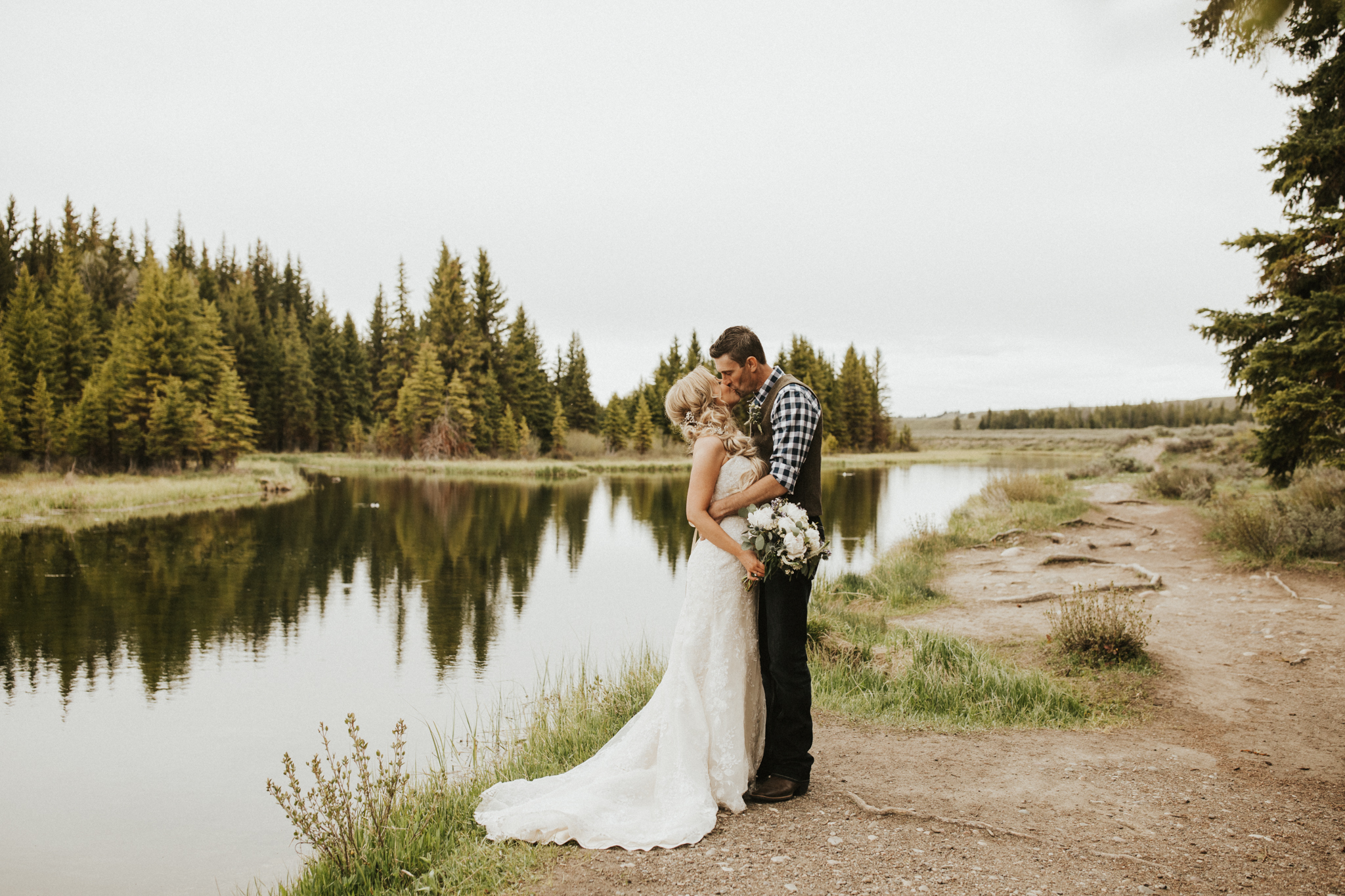 Jackson Wyoming Elopement at Schwabachers Landing