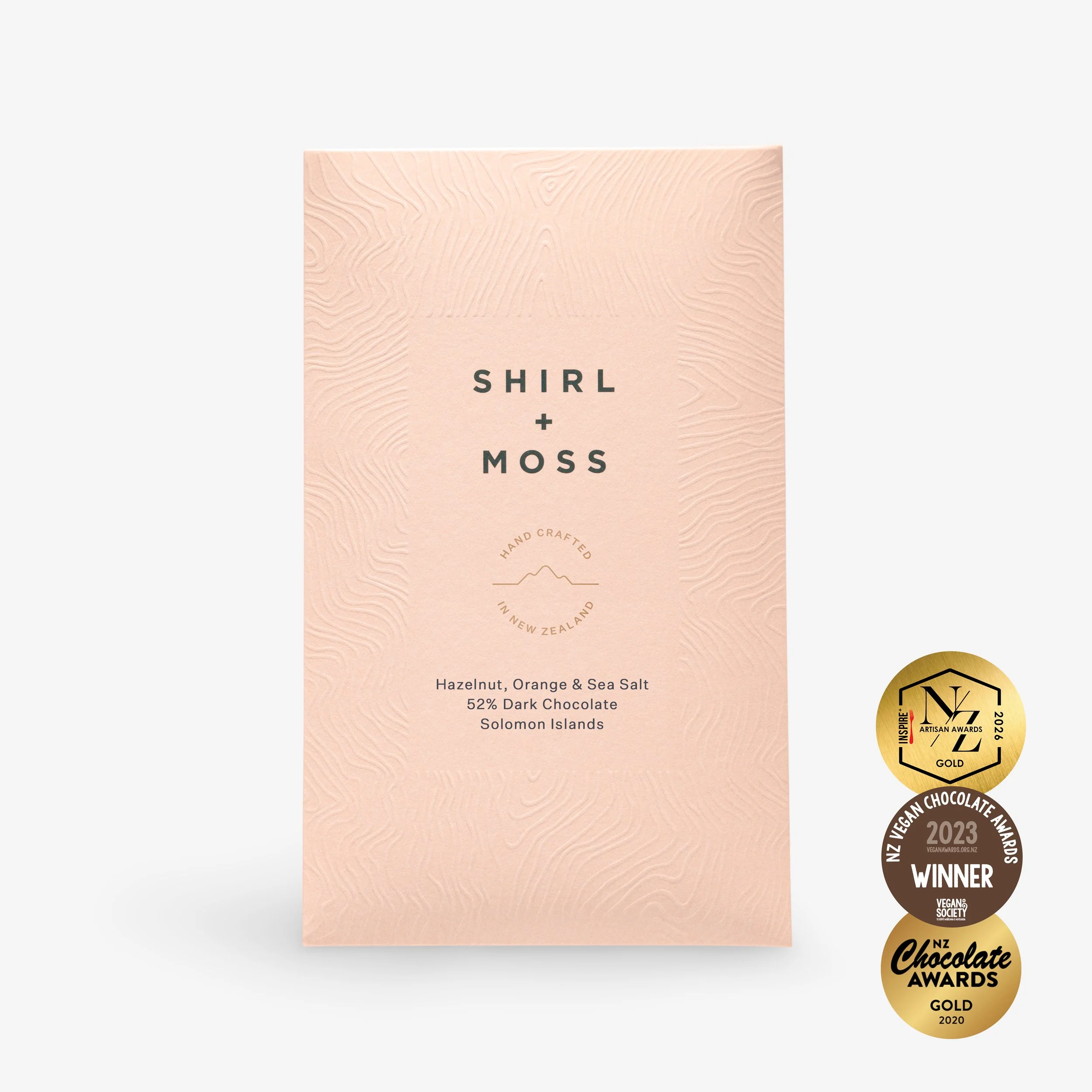 Hazelnut, Orange & Sea Salt 52% Dark Chocolate Bar