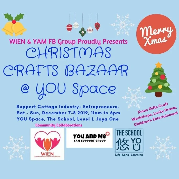 Download Wien X Yam Christmas Crafts Bazaar Jaya One PSD Mockup Templates