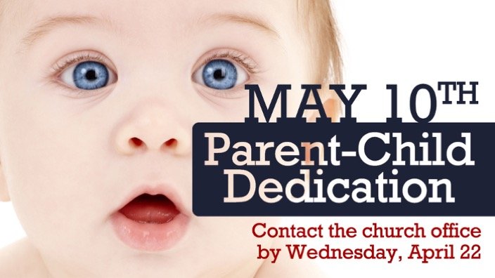 Mother’s Day - Parent Child Dedications