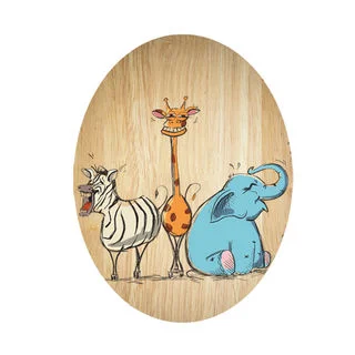 Ply Oval - Laughing Animals $51.00.jpg