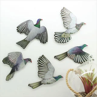 Flying Kereru - Aluminium - set of 5 - $44.00.jpg