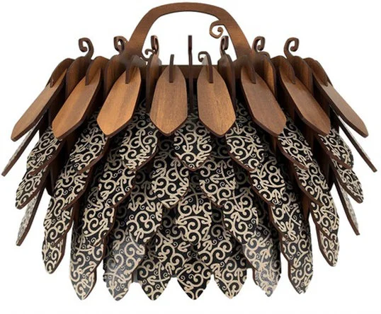 Kete - Black Koru $172 31cmx27cm.jpg