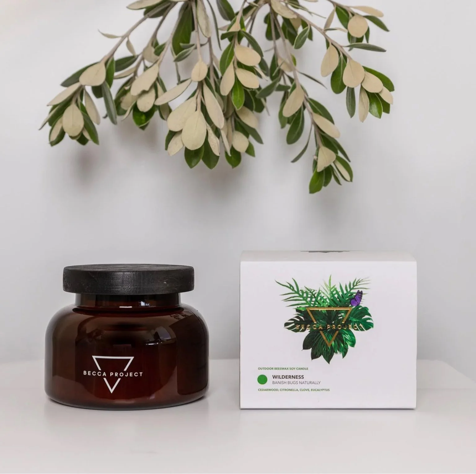Large “Wilderness” Outdoor Candle by Becca Project.