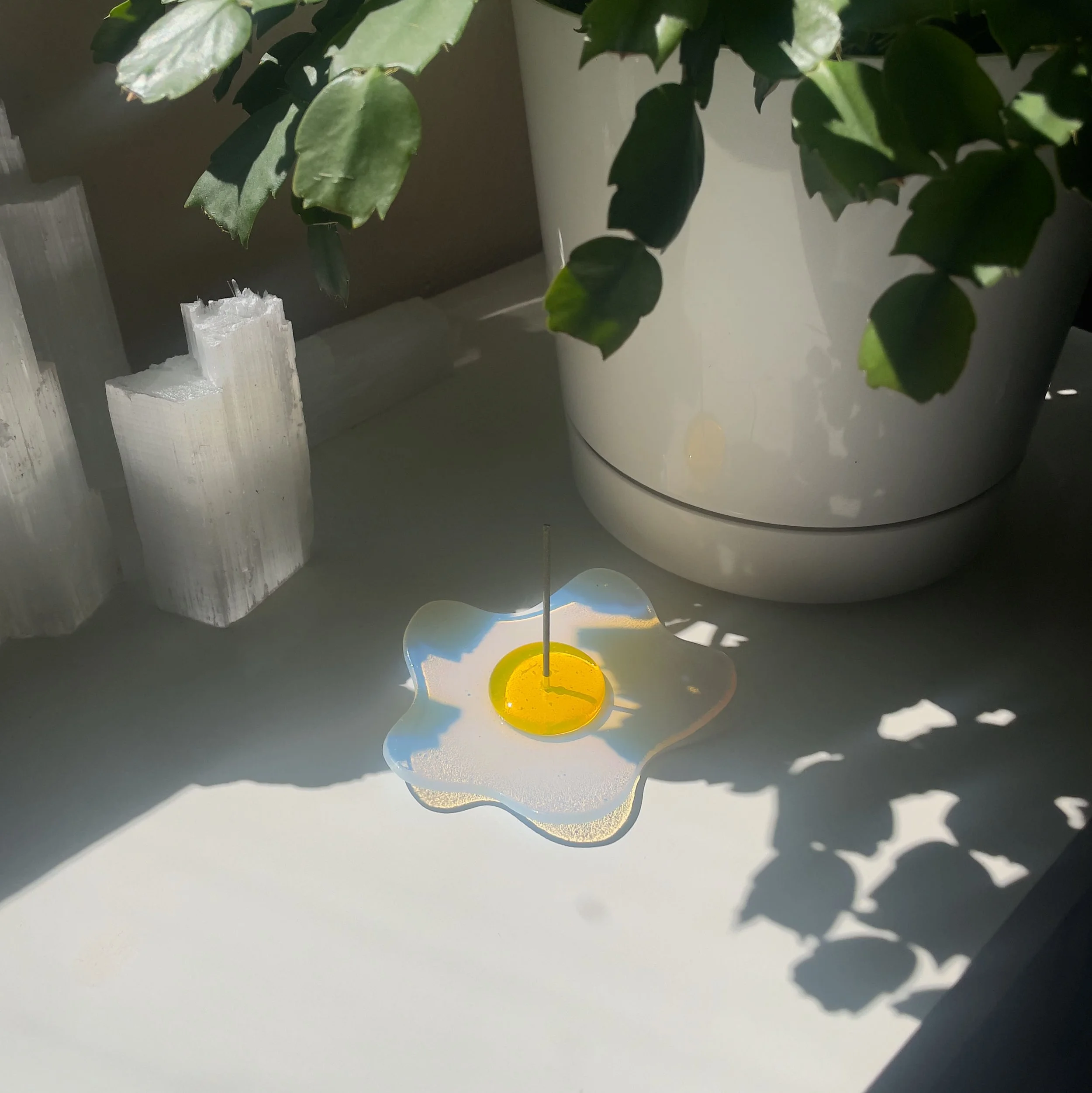 Transparent Egg Incense Holder — Baked Goods